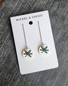 Shop Ohio State Buckeye Threader Earrings- at Ruby Joy Boutique, a Women's Clothing Store in Pickerington, Ohio