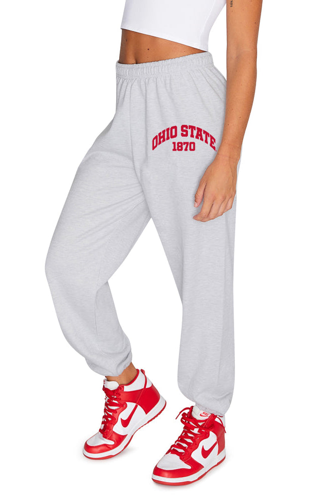 Shop Ohio State OSU Buckeyes Established Sweatpants- at Ruby Joy Boutique, a Women's Clothing Store in Pickerington, Ohio