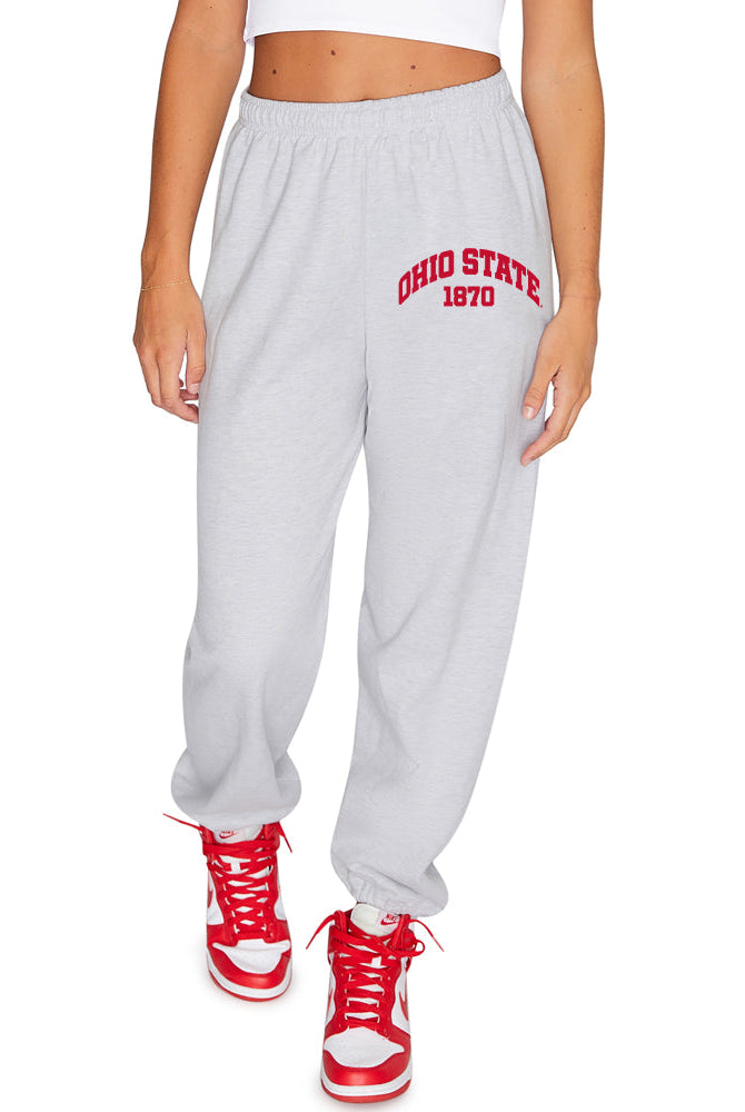 Shop Ohio State OSU Buckeyes Established Sweatpants- at Ruby Joy Boutique, a Women's Clothing Store in Pickerington, Ohio