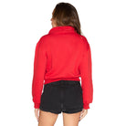Shop Ohio State OSU Buckeyes Quarter Zip Sweatshirt- at Ruby Joy Boutique, a Women's Clothing Store in Pickerington, Ohio