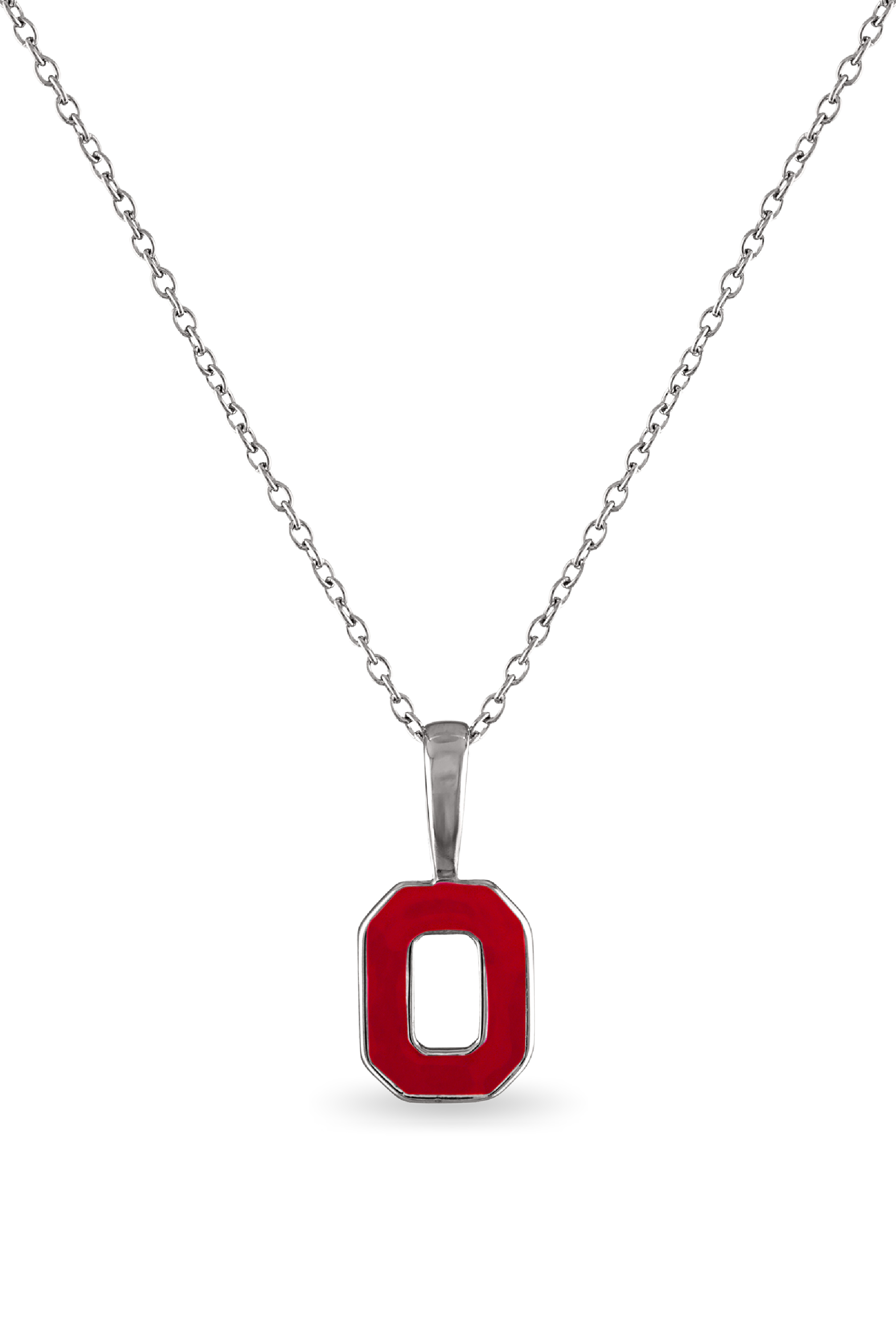 Shop Ohio State Petite Block O Necklace- at Ruby Joy Boutique, a Women's Clothing Store in Pickerington, Ohio