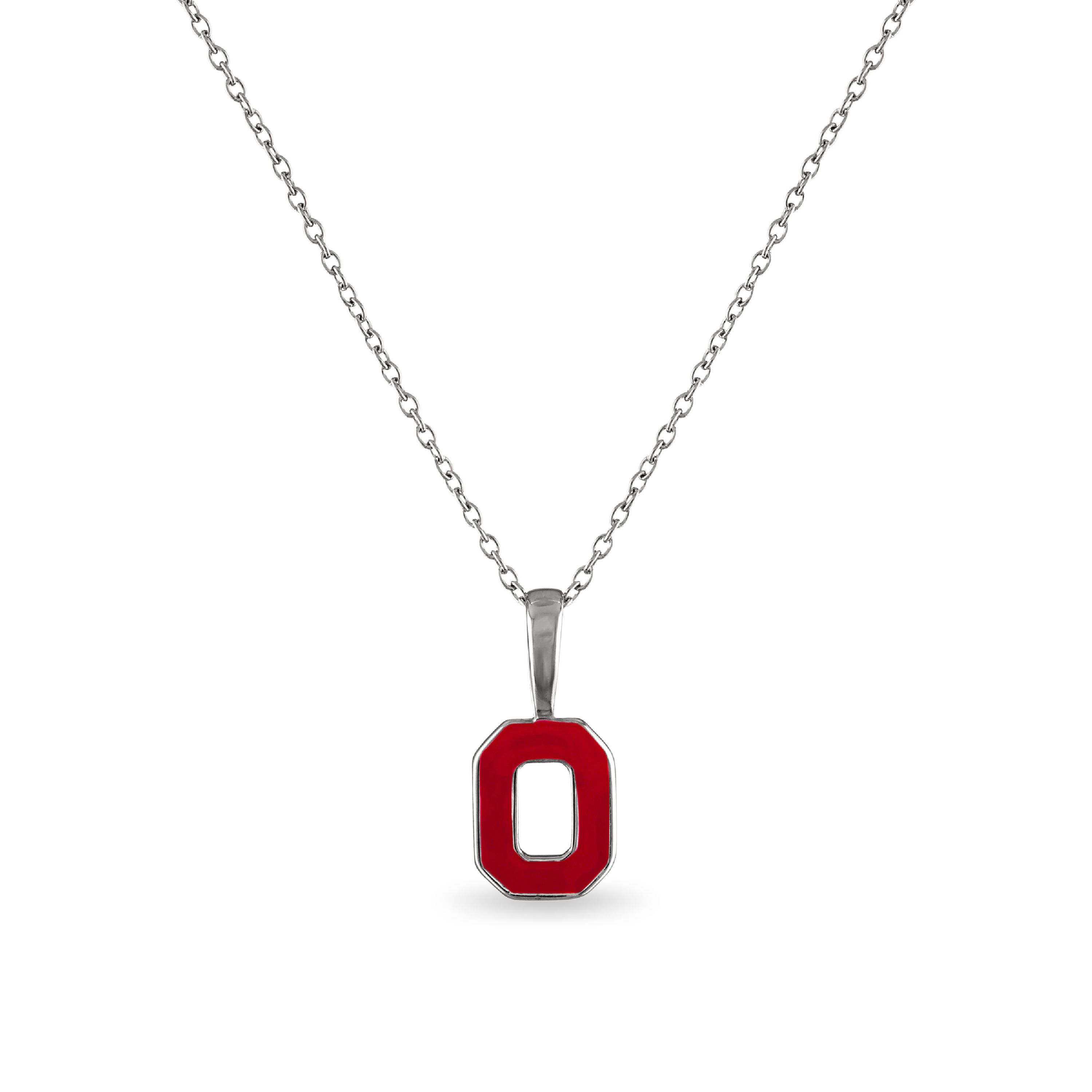 Shop Ohio State Petite Block O Necklace- at Ruby Joy Boutique, a Women's Clothing Store in Pickerington, Ohio