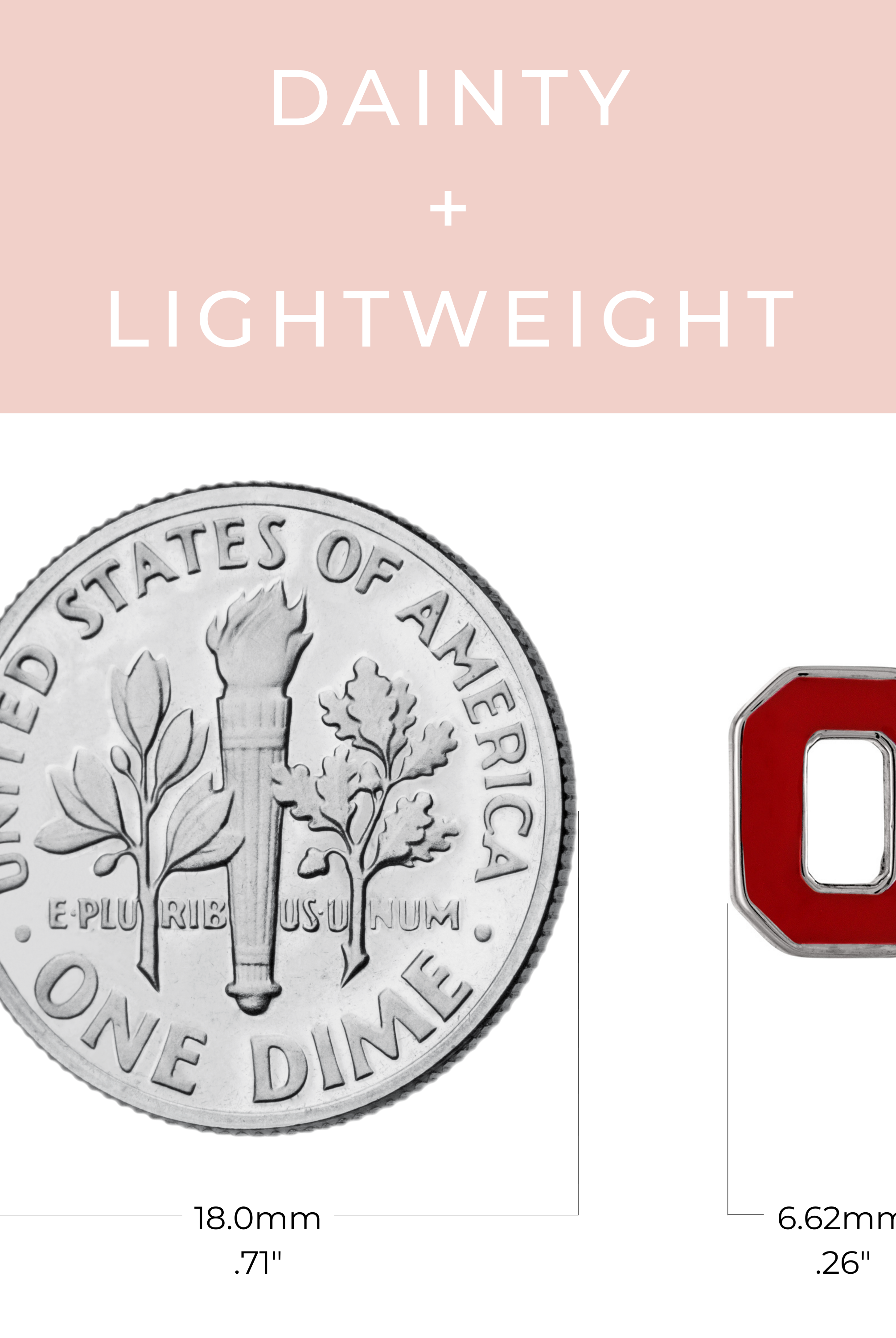 Shop Ohio State Petite Block O Necklace- at Ruby Joy Boutique, a Women's Clothing Store in Pickerington, Ohio