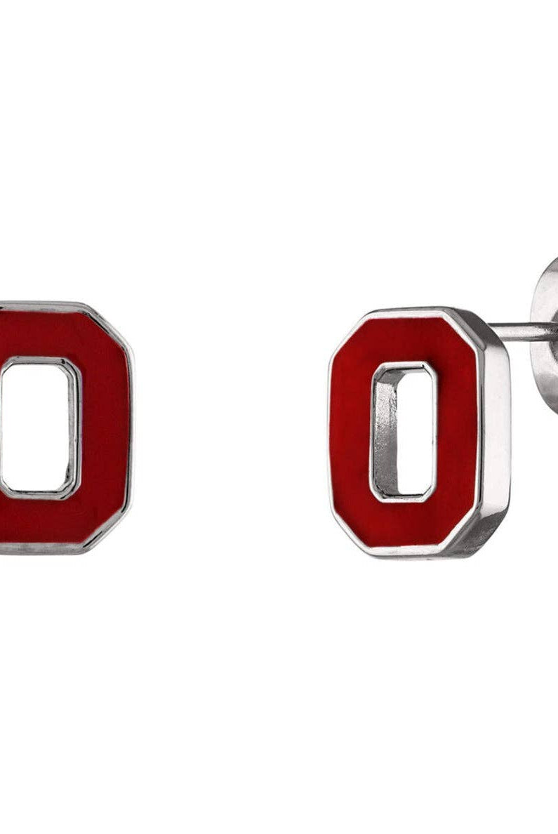 Shop Ohio State Petite Block O Stud Earrings- at Ruby Joy Boutique, a Women's Clothing Store in Pickerington, Ohio