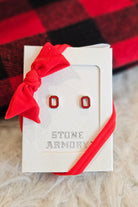 Shop Ohio State Petite Block O Stud Earrings- at Ruby Joy Boutique, a Women's Clothing Store in Pickerington, Ohio