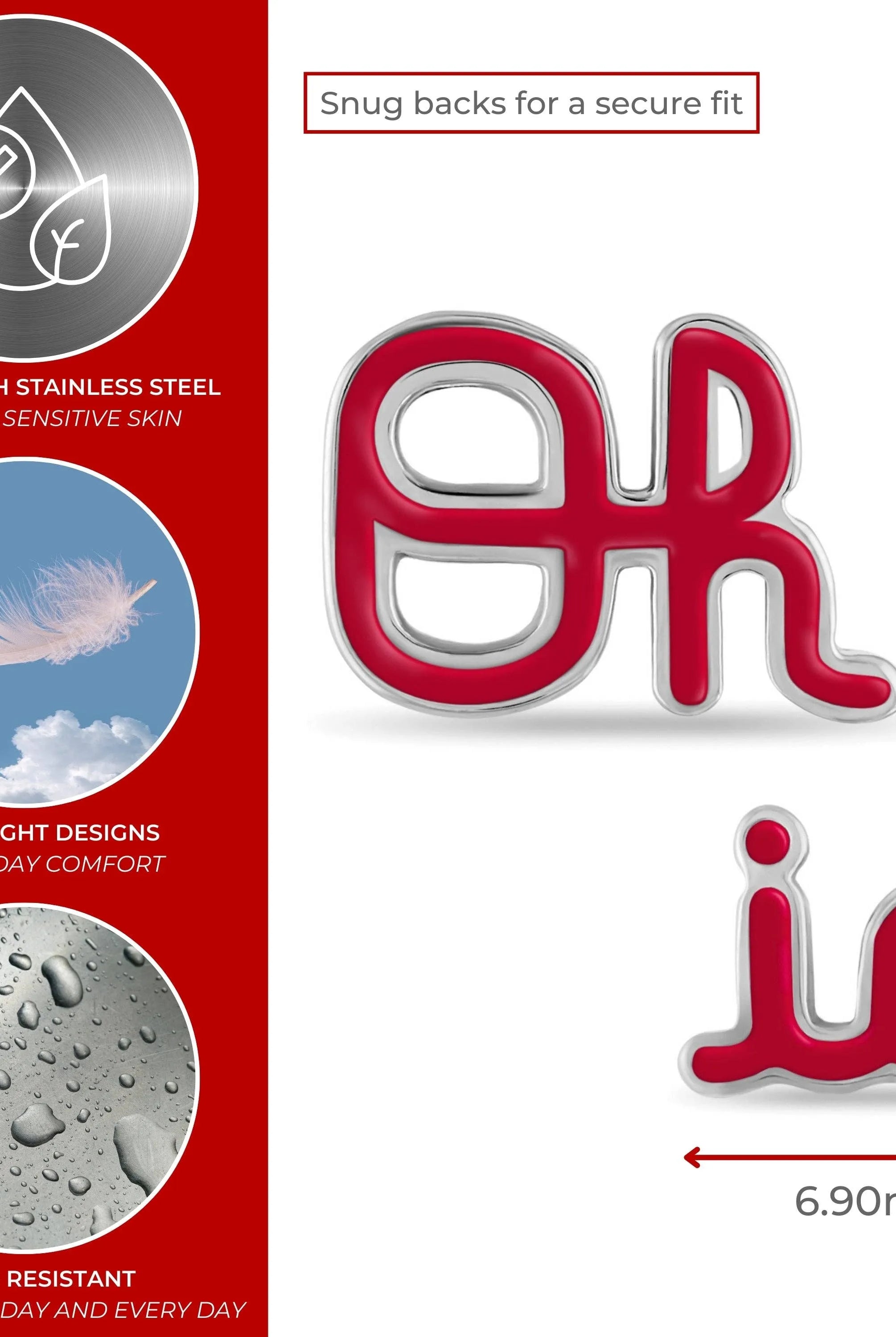 Shop Ohio State Script Oh-io Stud Earrings- at Ruby Joy Boutique, a Women's Clothing Store in Pickerington, Ohio