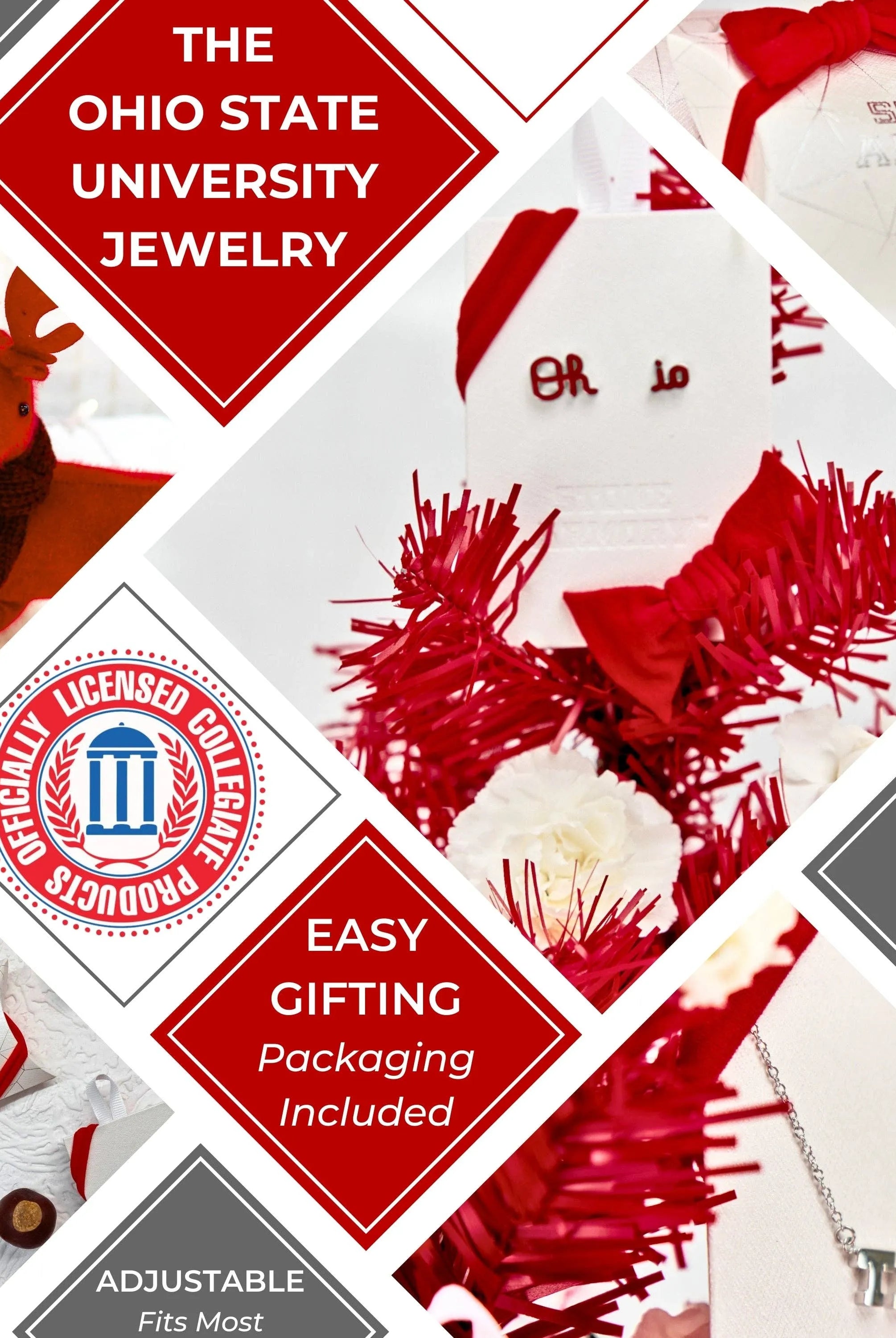 Shop Ohio State Script Oh-io Stud Earrings- at Ruby Joy Boutique, a Women's Clothing Store in Pickerington, Ohio