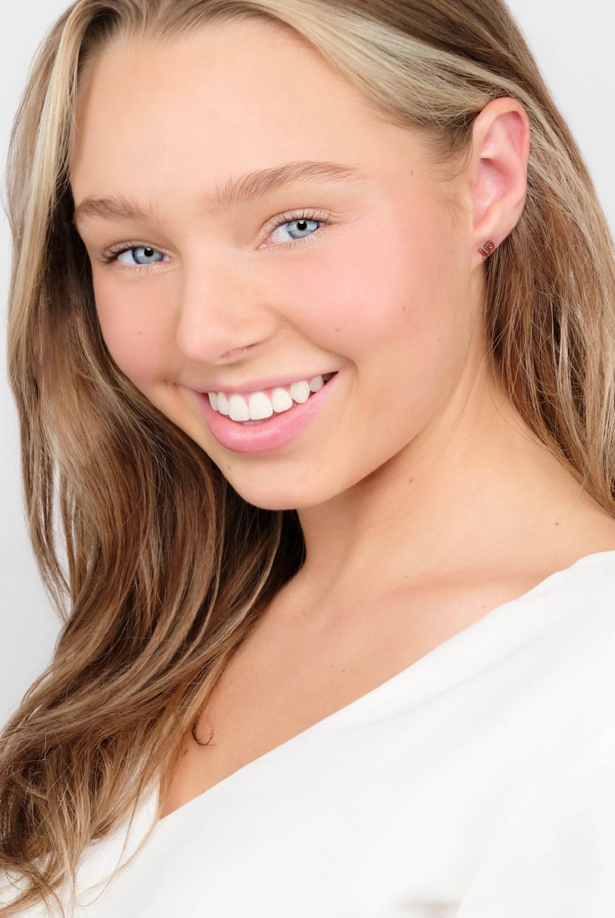 Shop Ohio State Script Oh-io Stud Earrings- at Ruby Joy Boutique, a Women's Clothing Store in Pickerington, Ohio