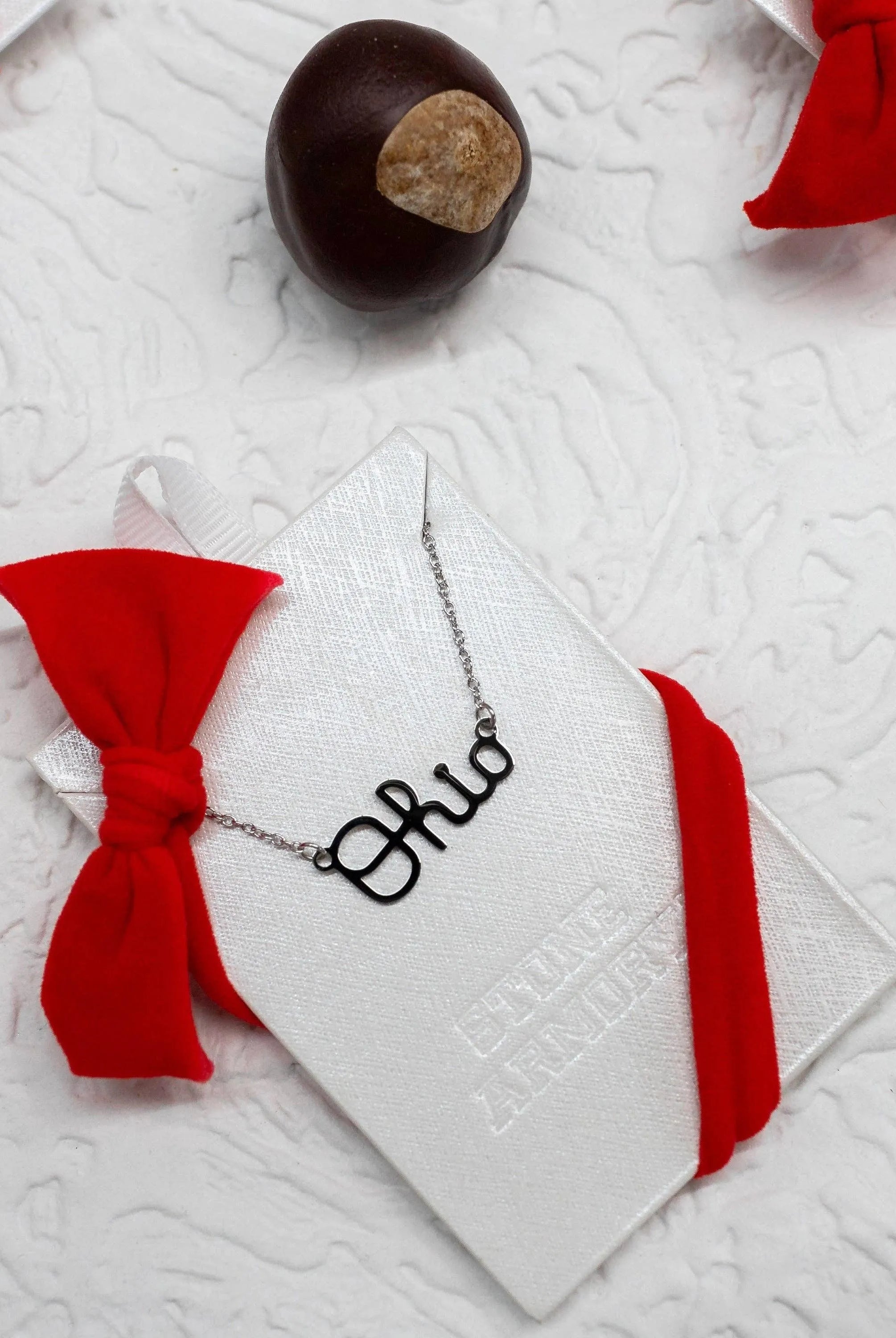 Shop Ohio State Script Ohio Necklace - Stainless Steel- at Ruby Joy Boutique, a Women's Clothing Store in Pickerington, Ohio