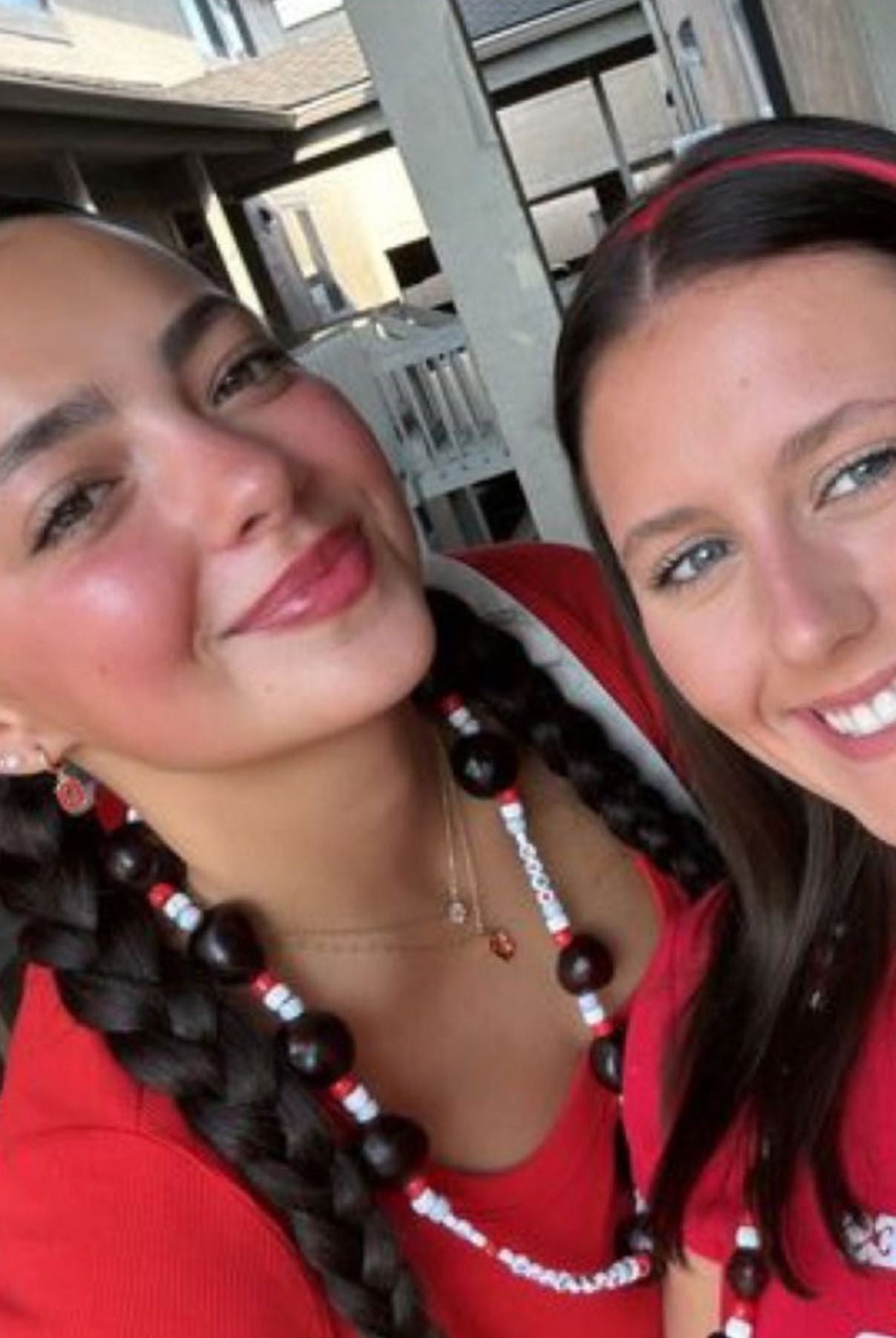 Shop Ohio State University Logo Charm Huggie Earrings- at Ruby Joy Boutique, a Women's Clothing Store in Pickerington, Ohio