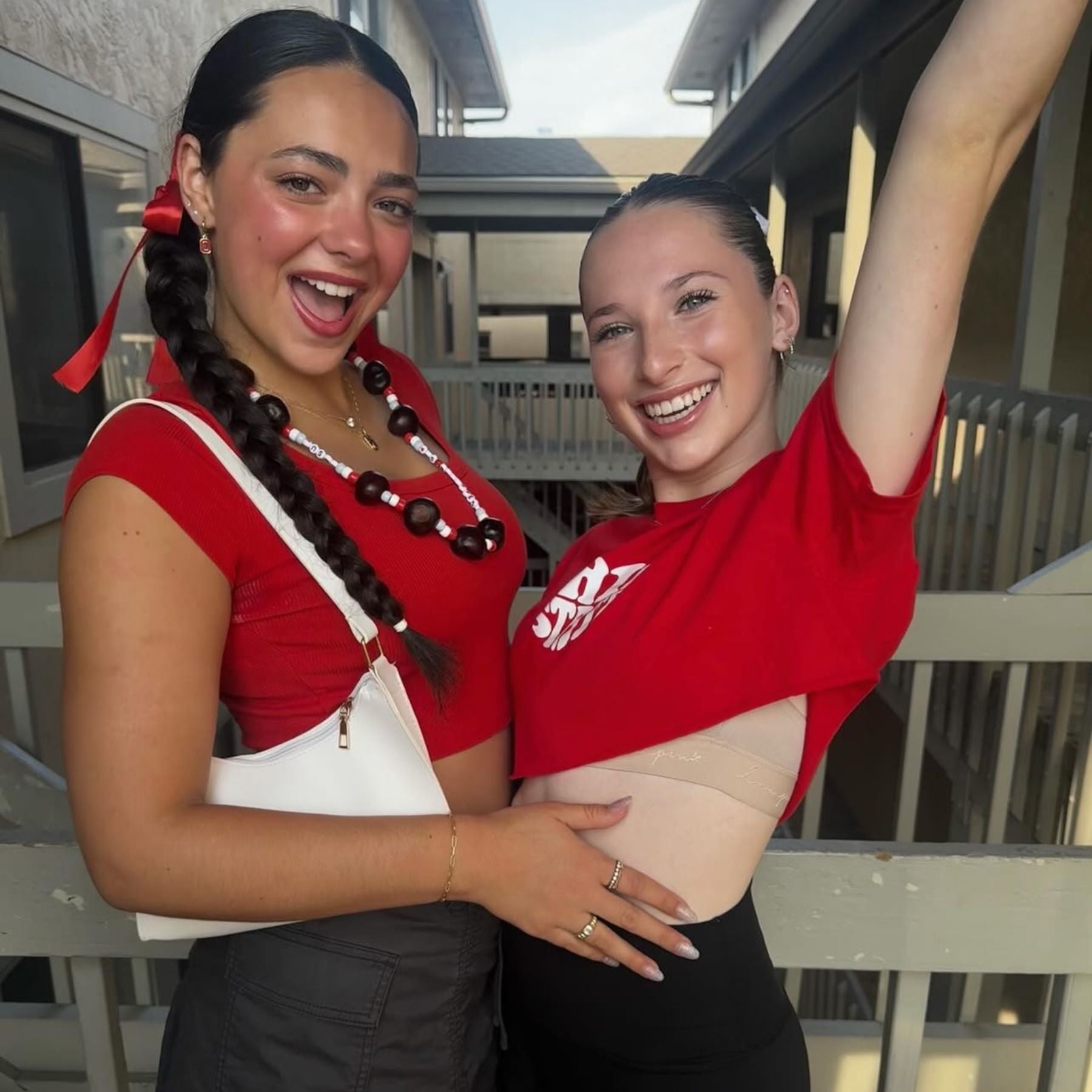 Shop Ohio State University Logo Charm Huggie Earrings- at Ruby Joy Boutique, a Women's Clothing Store in Pickerington, Ohio