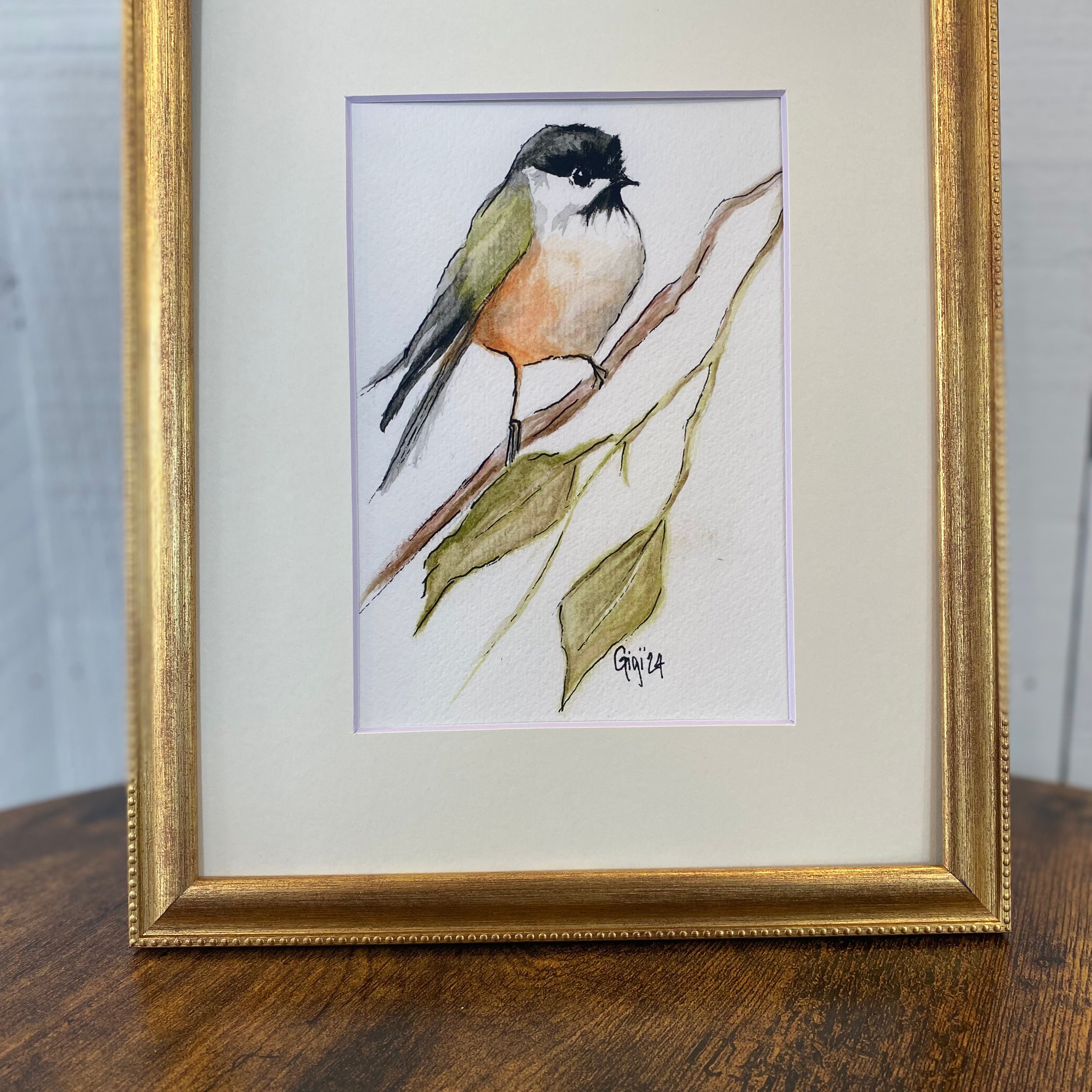 Shop Original Watercolor Prints-Mom's Chickadee at Ruby Joy Boutique, a Women's Clothing Store in Pickerington, Ohio