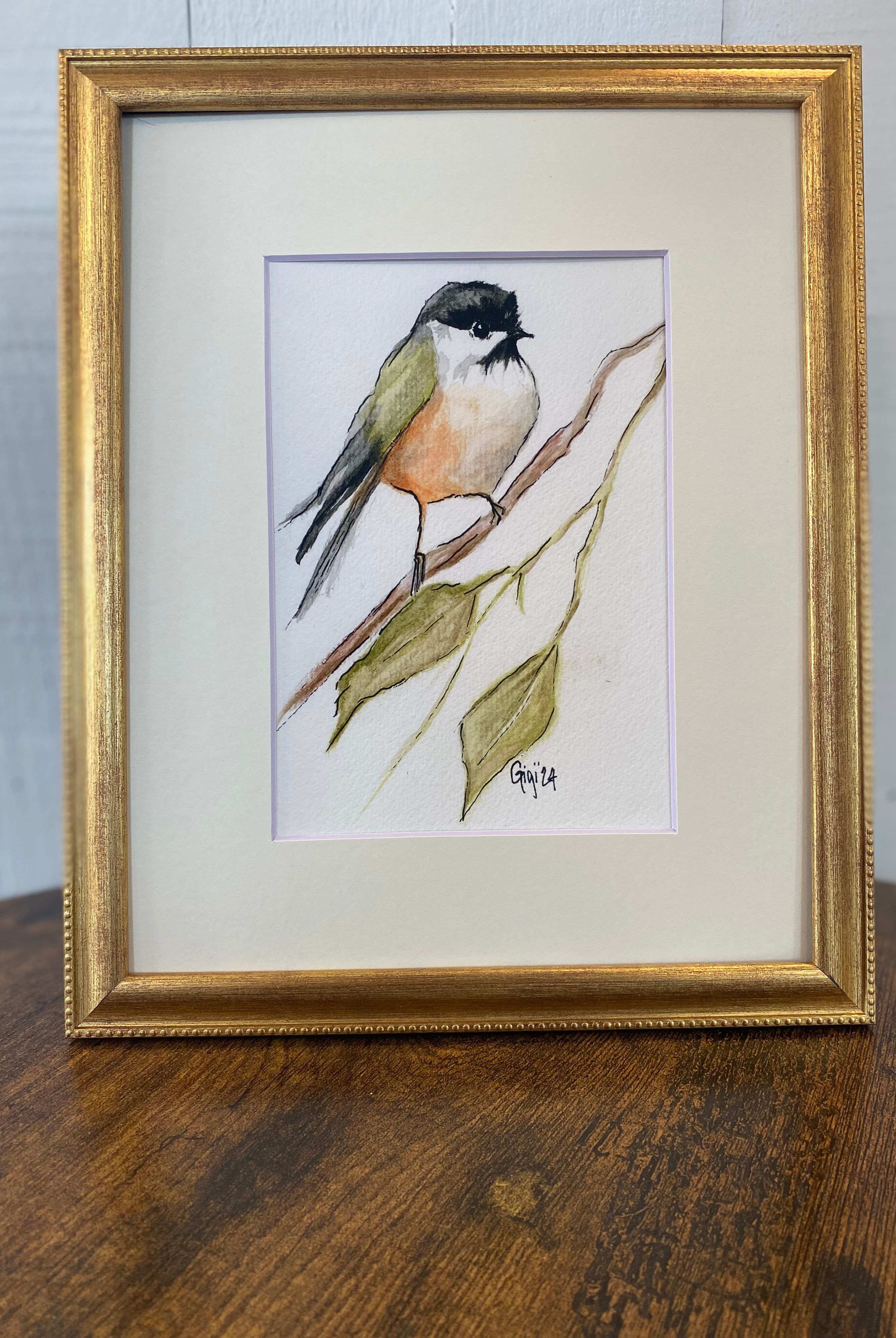 Shop Original Watercolor Prints-Mom's Chickadee at Ruby Joy Boutique, a Women's Clothing Store in Pickerington, Ohio
