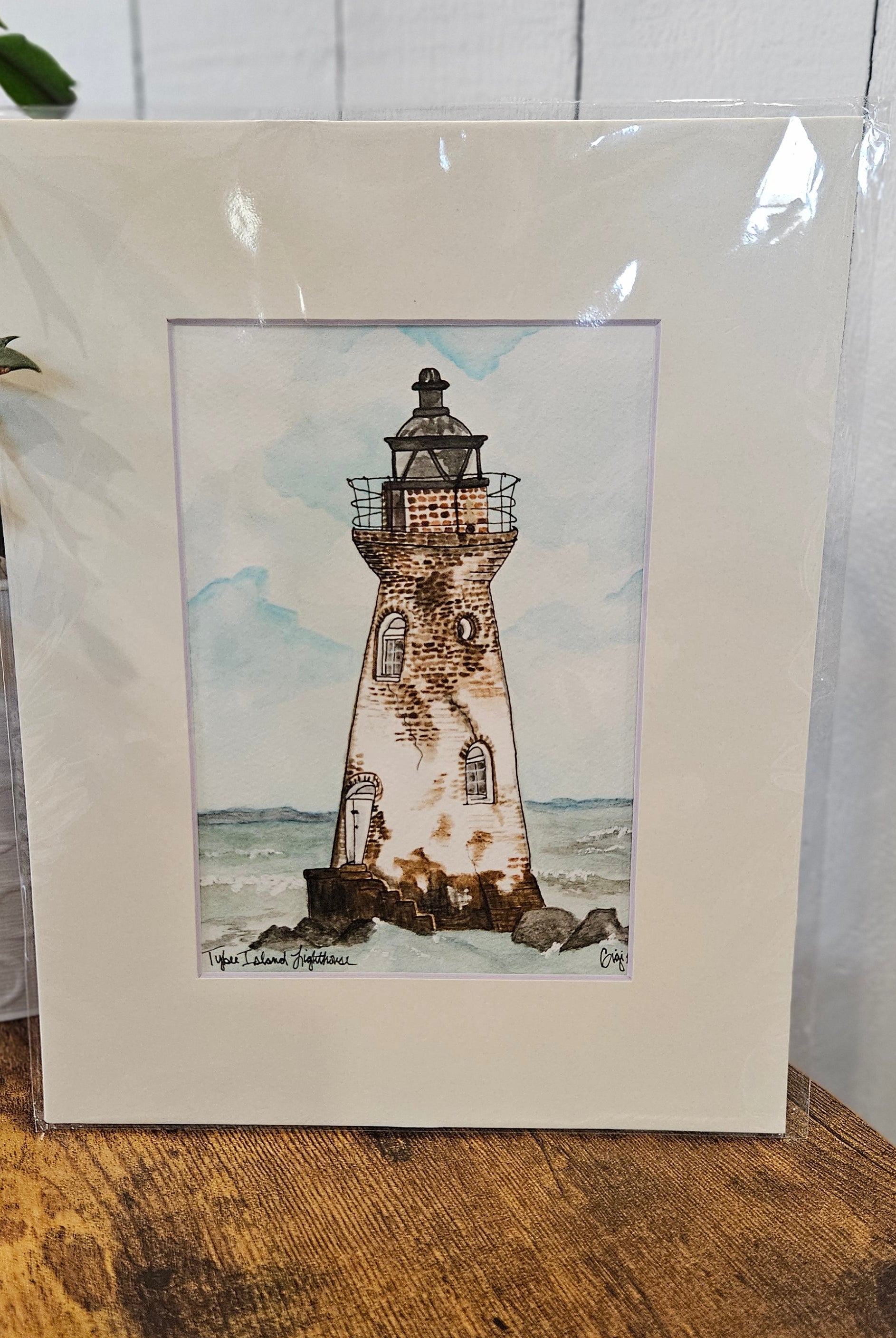 Shop Original Watercolor Prints-Tybee Island Lighthouse at Ruby Joy Boutique, a Women's Clothing Store in Pickerington, Ohio