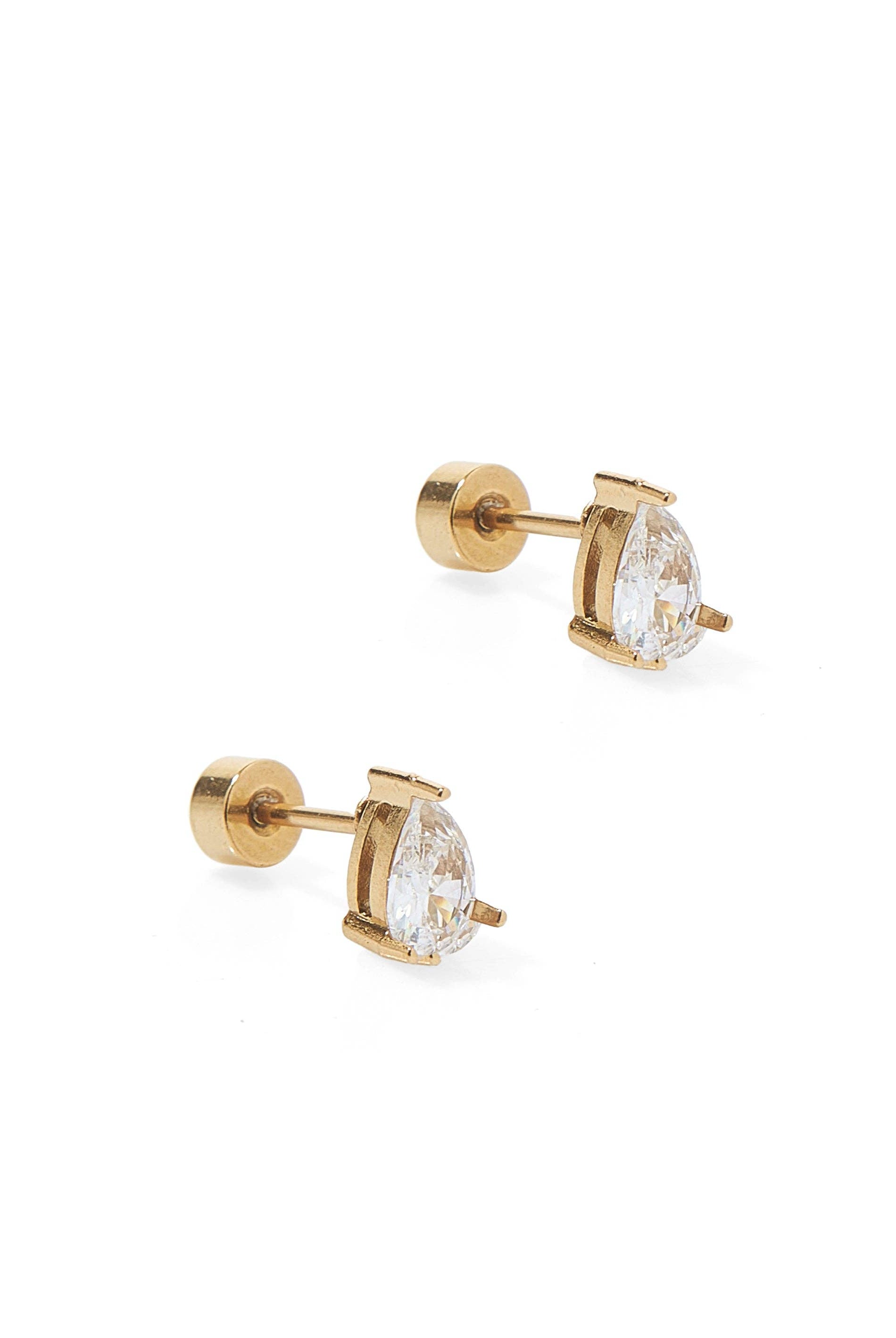 Shop Paige Pear Screwback Stud Earrings- at Ruby Joy Boutique, a Women's Clothing Store in Pickerington, Ohio