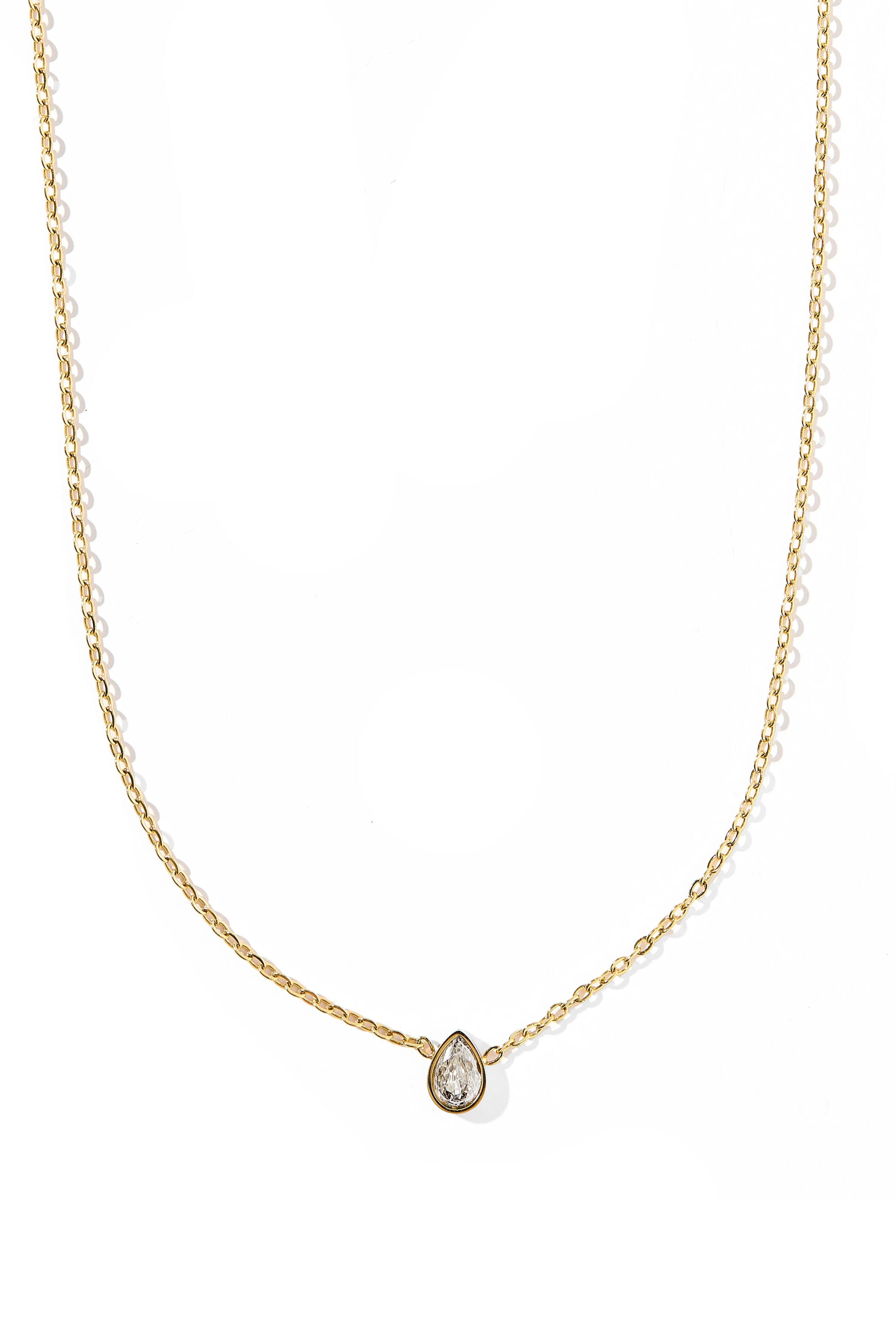 Shop Paloma Pear Drop Necklace- at Ruby Joy Boutique, a Women's Clothing Store in Pickerington, Ohio