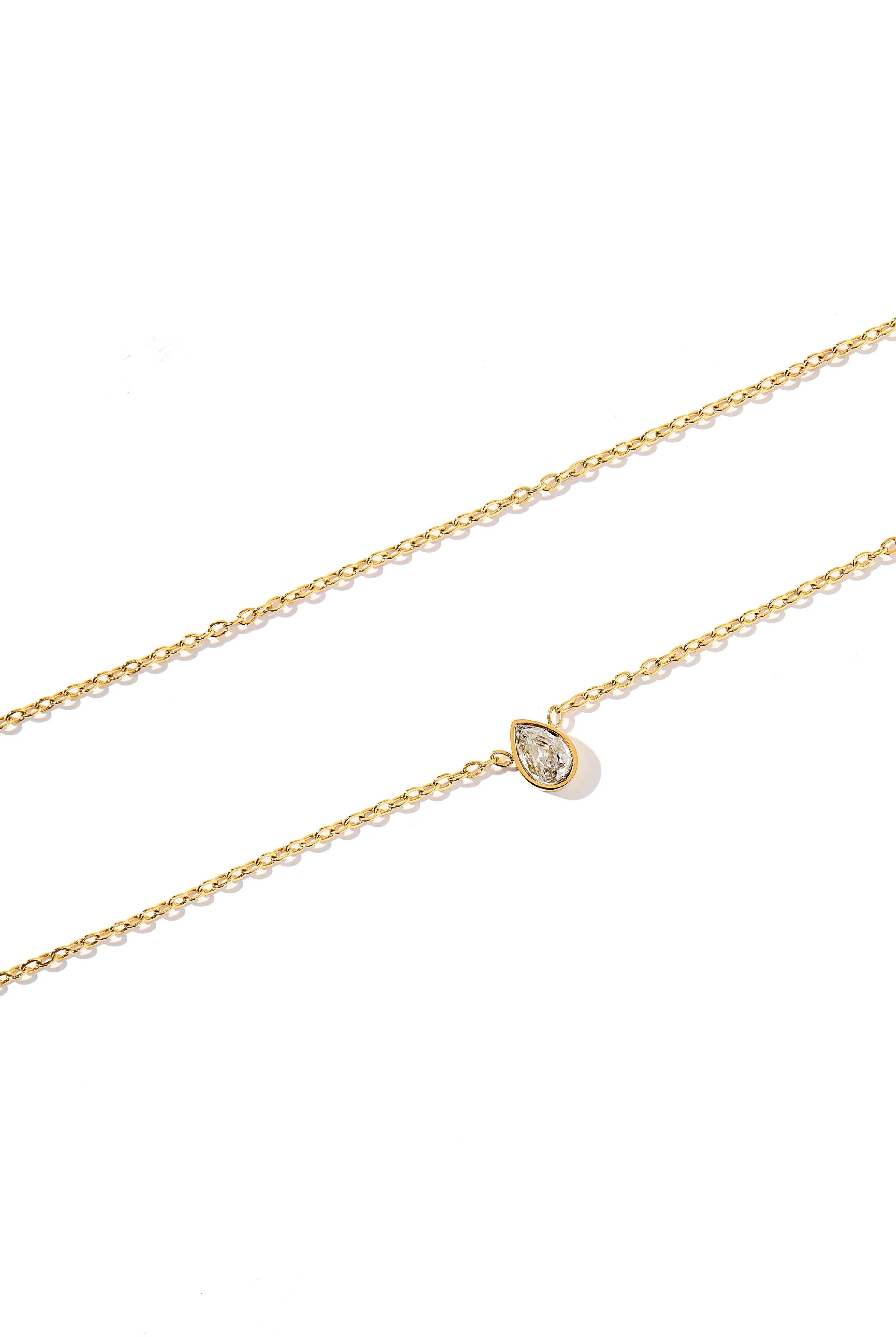 Shop Paloma Pear Drop Necklace- at Ruby Joy Boutique, a Women's Clothing Store in Pickerington, Ohio