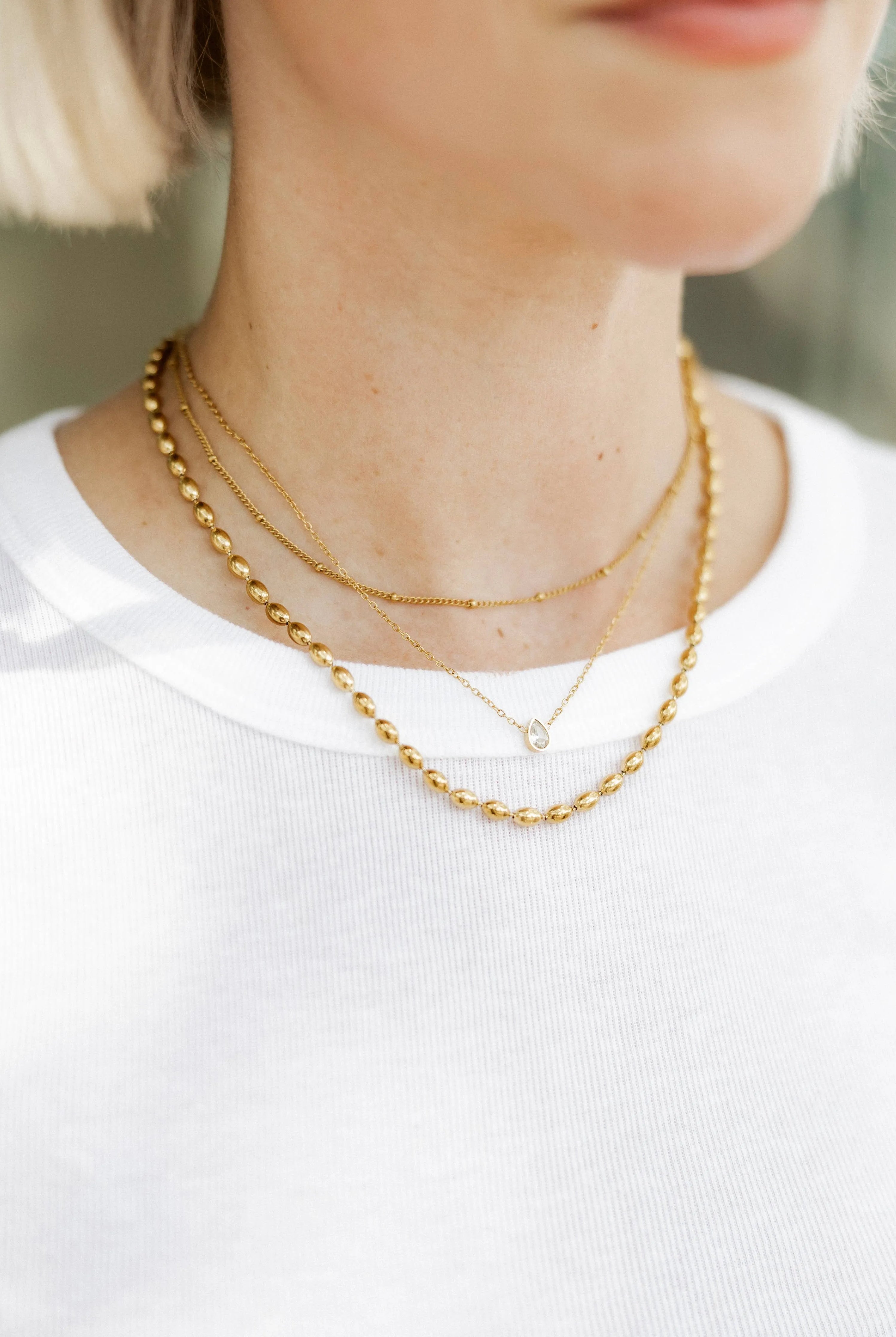 Shop Paloma Pear Drop Necklace- at Ruby Joy Boutique, a Women's Clothing Store in Pickerington, Ohio