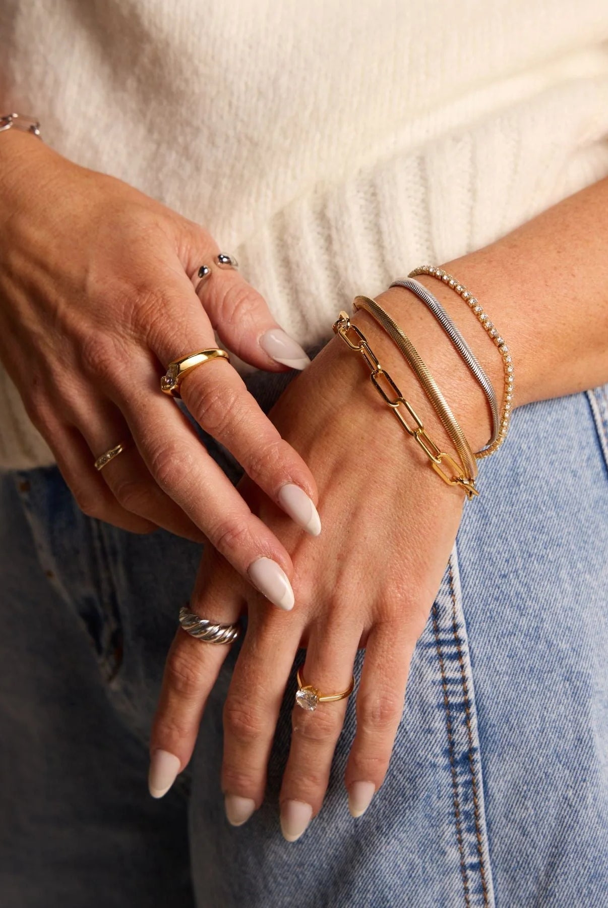 Shop Paper Clip Chain Bracelet - Gold- at Ruby Joy Boutique, a Women's Clothing Store in Pickerington, Ohio