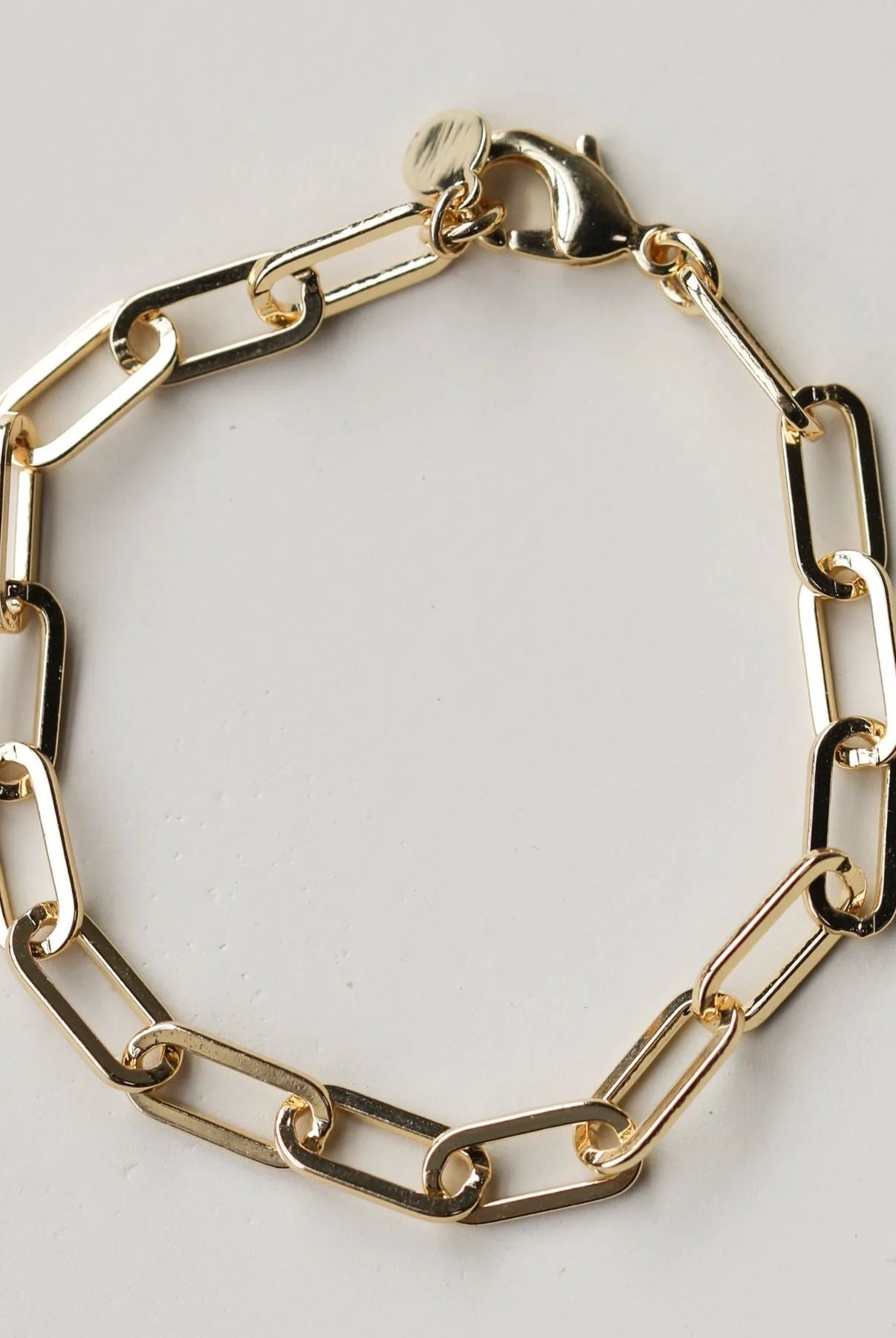 Shop Paper Clip Chain Bracelet - Gold- at Ruby Joy Boutique, a Women's Clothing Store in Pickerington, Ohio