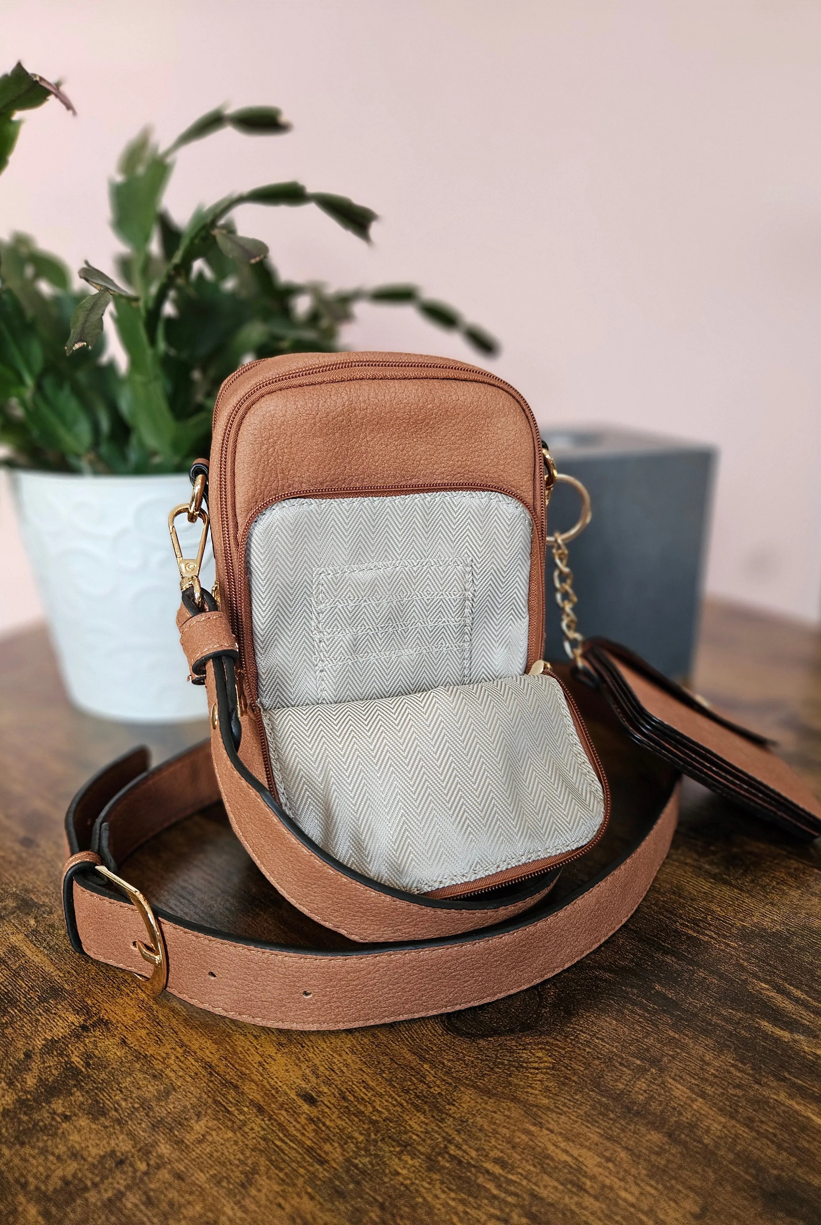 Shop Parker Crossbody 2-in-1 Purse | Brown- at Ruby Joy Boutique, a Women's Clothing Store in Pickerington, Ohio