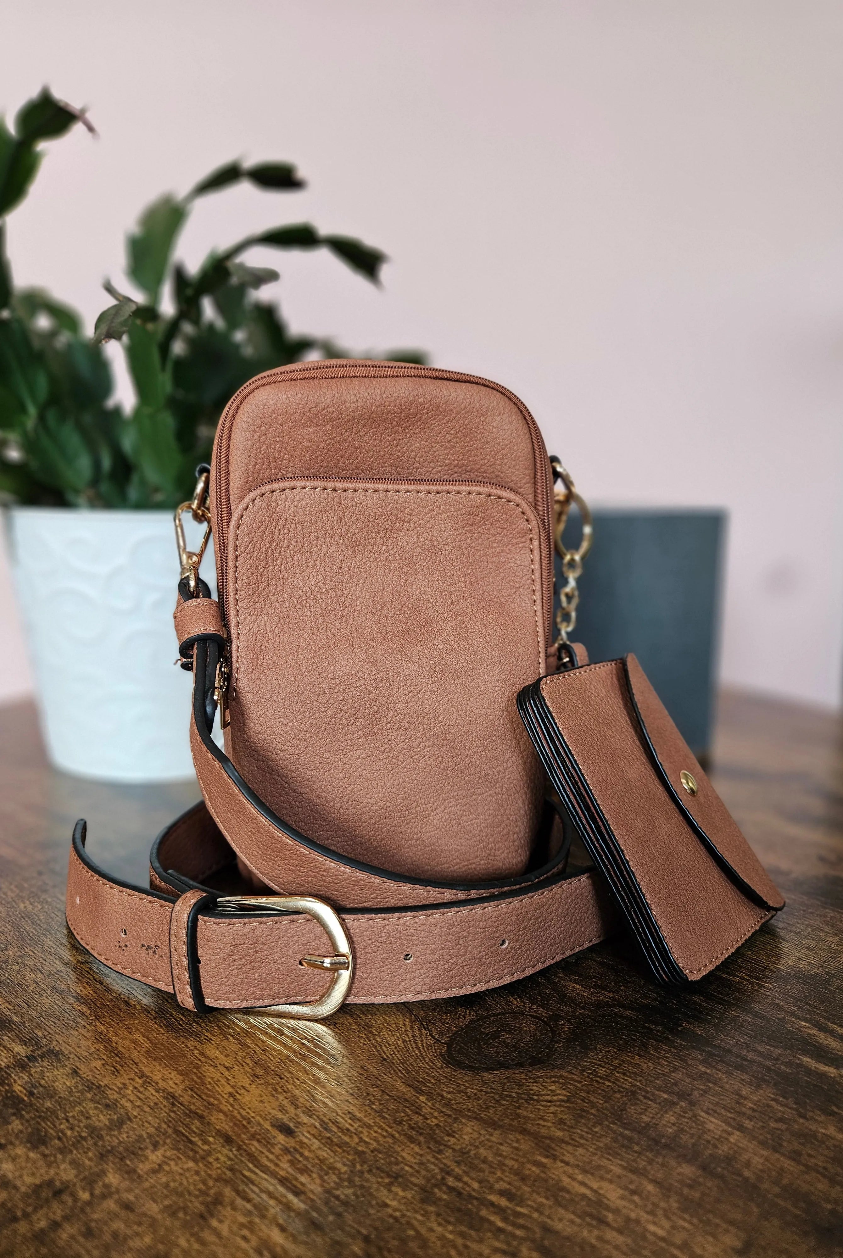 Shop Parker Crossbody 2-in-1 Purse | Brown- at Ruby Joy Boutique, a Women's Clothing Store in Pickerington, Ohio