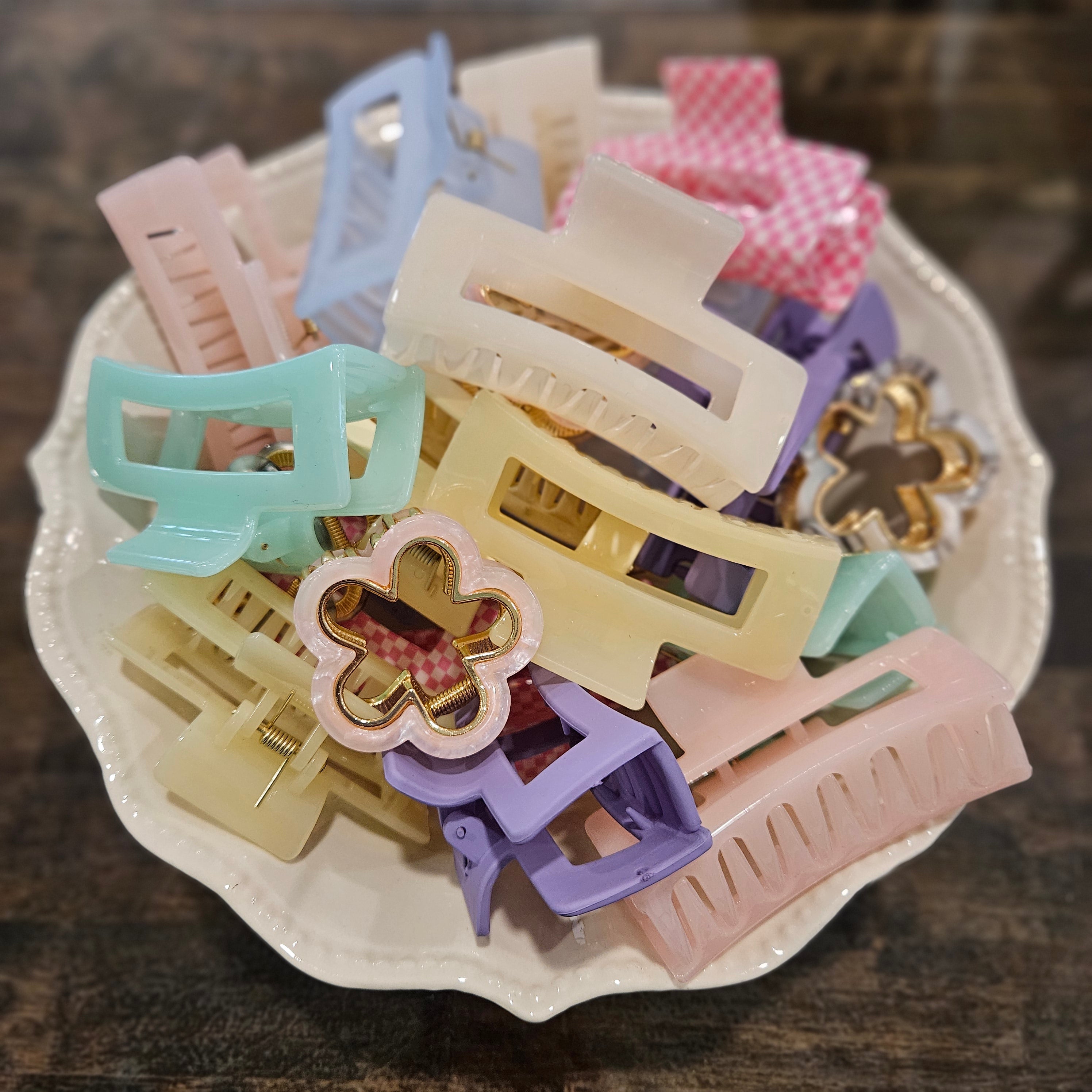 Shop Pastel Claw Clips-Hair Claws & Clips at Ruby Joy Boutique, a Women's Clothing Store in Pickerington, Ohio