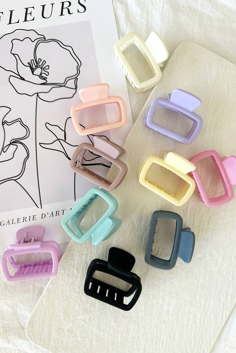 Shop Pastel Small Hair Claw Clips- at Ruby Joy Boutique, a Women's Clothing Store in Pickerington, Ohio