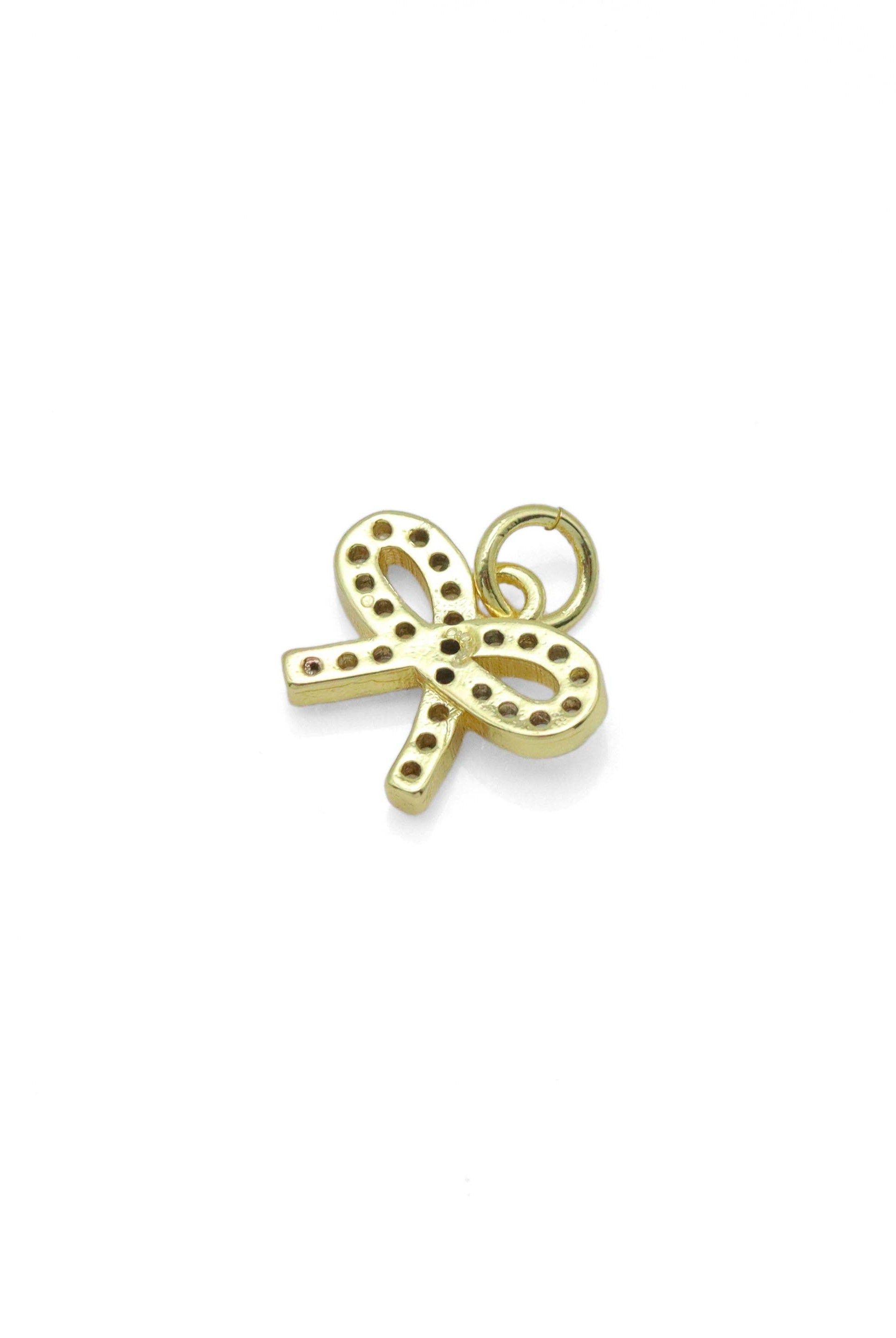 Shop Pave Bow Charm Pendant- at Ruby Joy Boutique, a Women's Clothing Store in Pickerington, Ohio