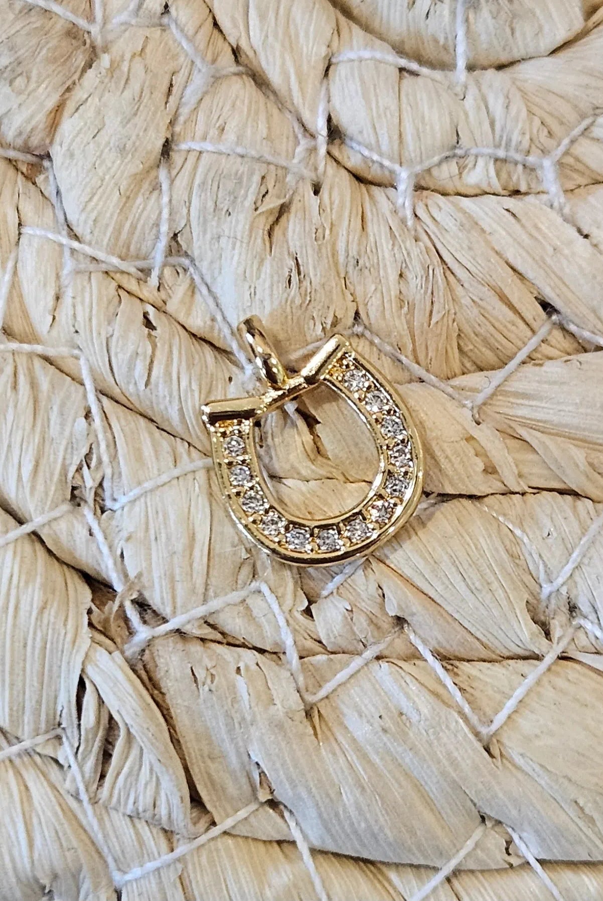 Shop Pave Horseshoe Charm- at Ruby Joy Boutique, a Women's Clothing Store in Pickerington, Ohio