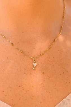 Shop Pave Wine Glass Charm- at Ruby Joy Boutique, a Women's Clothing Store in Pickerington, Ohio