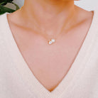 Shop Pearl And Sparkle Duo Necklace- at Ruby Joy Boutique, a Women's Clothing Store in Pickerington, Ohio
