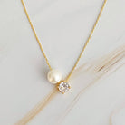 Shop Pearl And Sparkle Duo Necklace- at Ruby Joy Boutique, a Women's Clothing Store in Pickerington, Ohio