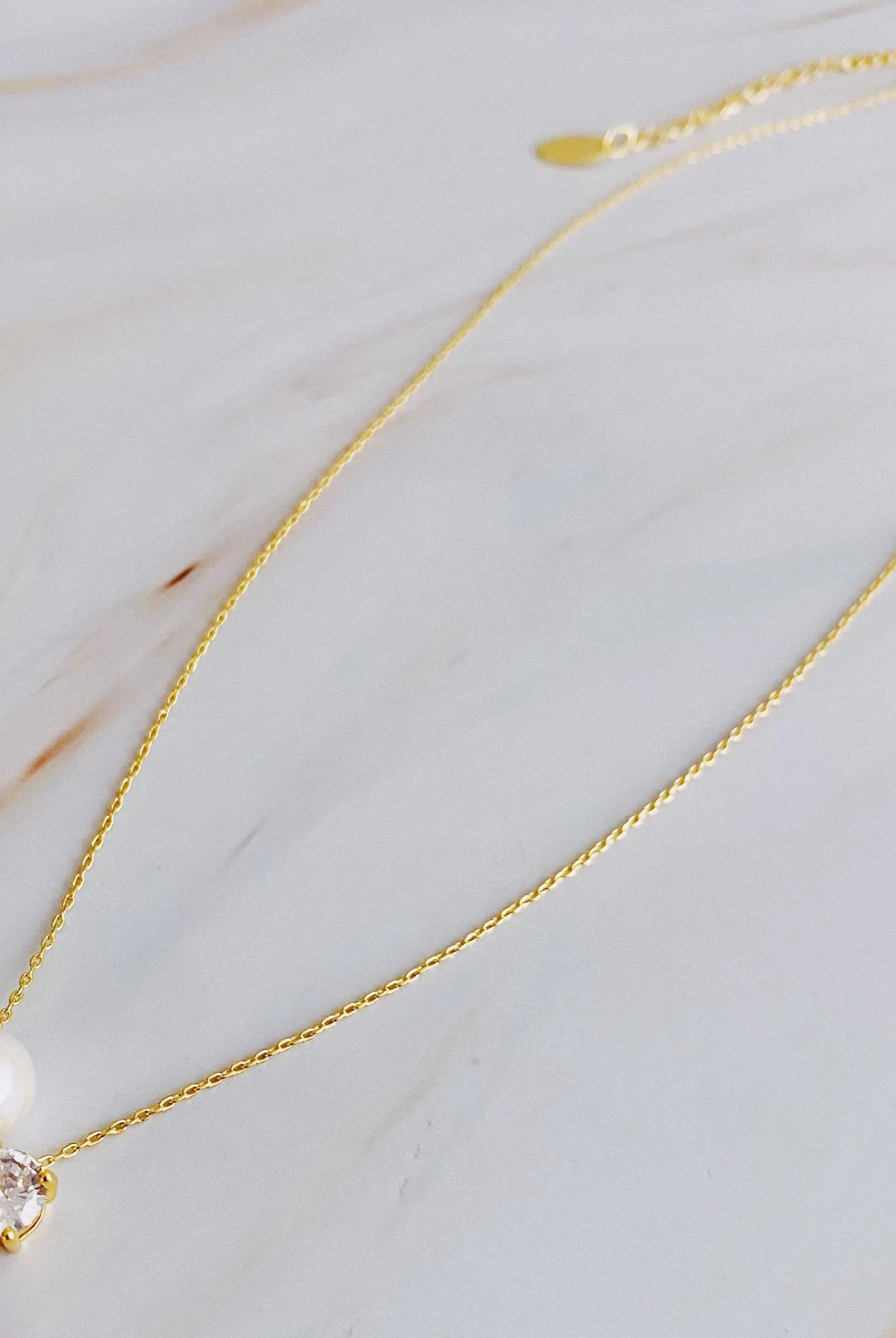 Shop Pearl And Sparkle Duo Necklace- at Ruby Joy Boutique, a Women's Clothing Store in Pickerington, Ohio