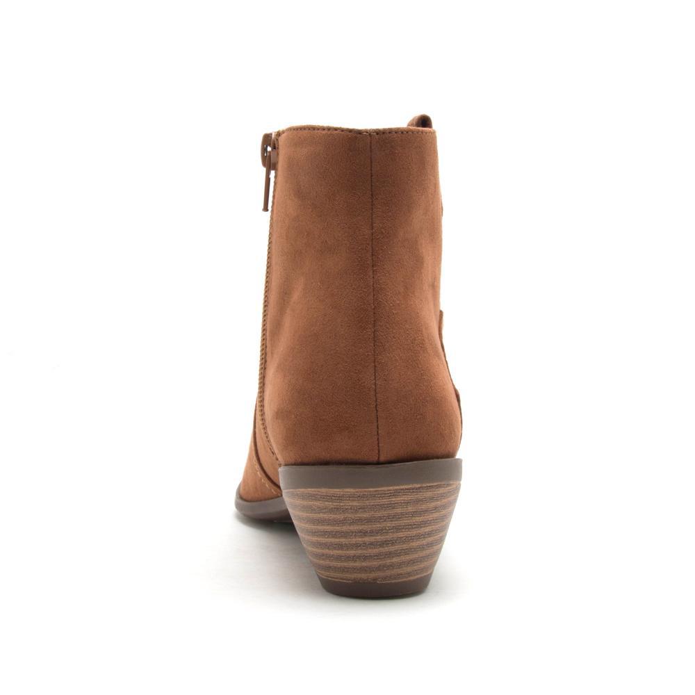 Shop Phedra Western Suede Bootie-Booties at Ruby Joy Boutique, a Women's Clothing Store in Pickerington, Ohio
