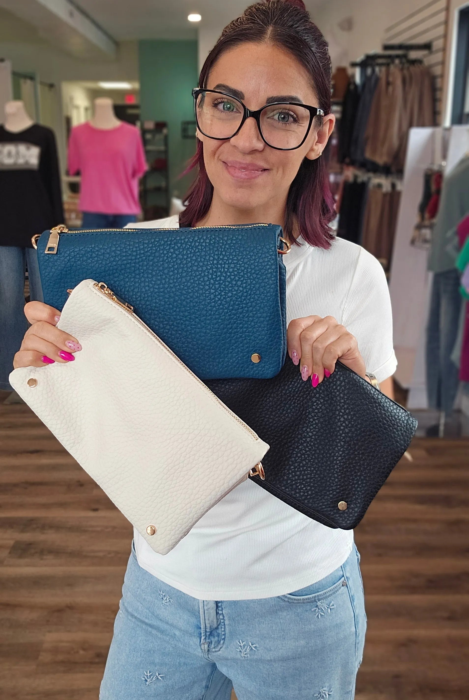 Shop Phiona Studded Crossbody | Cotton- at Ruby Joy Boutique, a Women's Clothing Store in Pickerington, Ohio