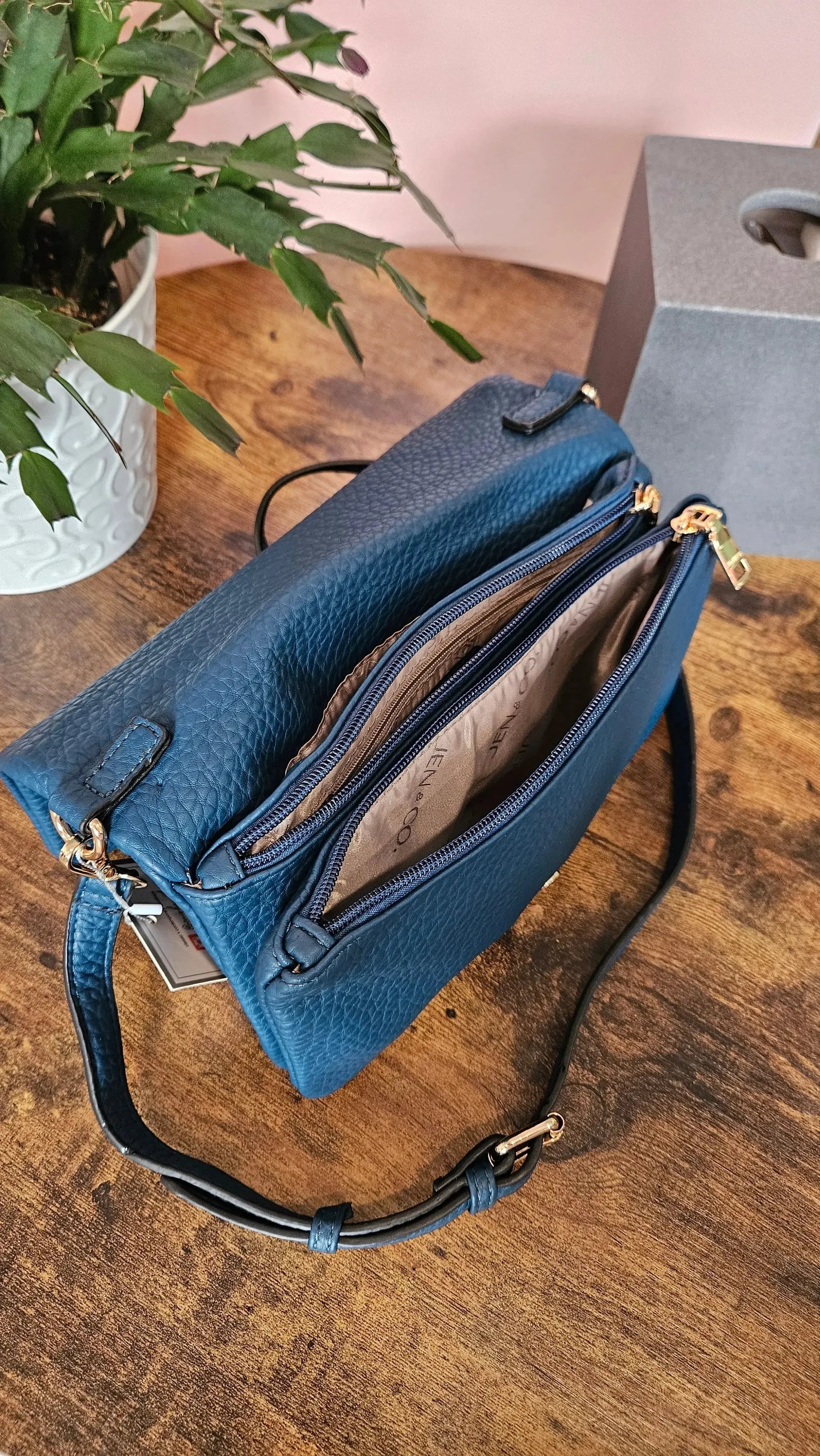 Shop Phiona Studded Crossbody | Peacock- at Ruby Joy Boutique, a Women's Clothing Store in Pickerington, Ohio