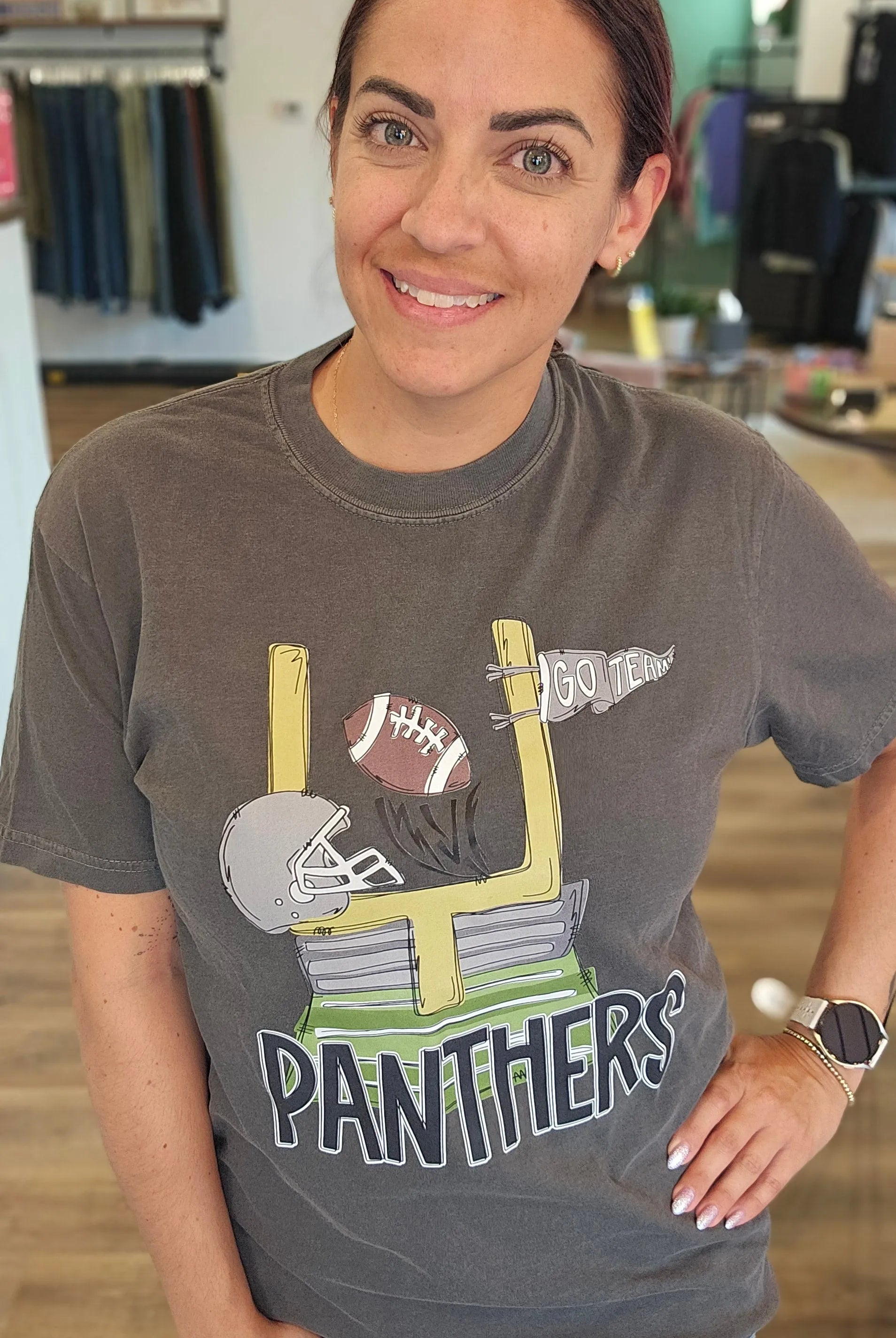 Shop Pickerington Mascot Field Goal Graphic Tee- at Ruby Joy Boutique, a Women's Clothing Store in Pickerington, Ohio