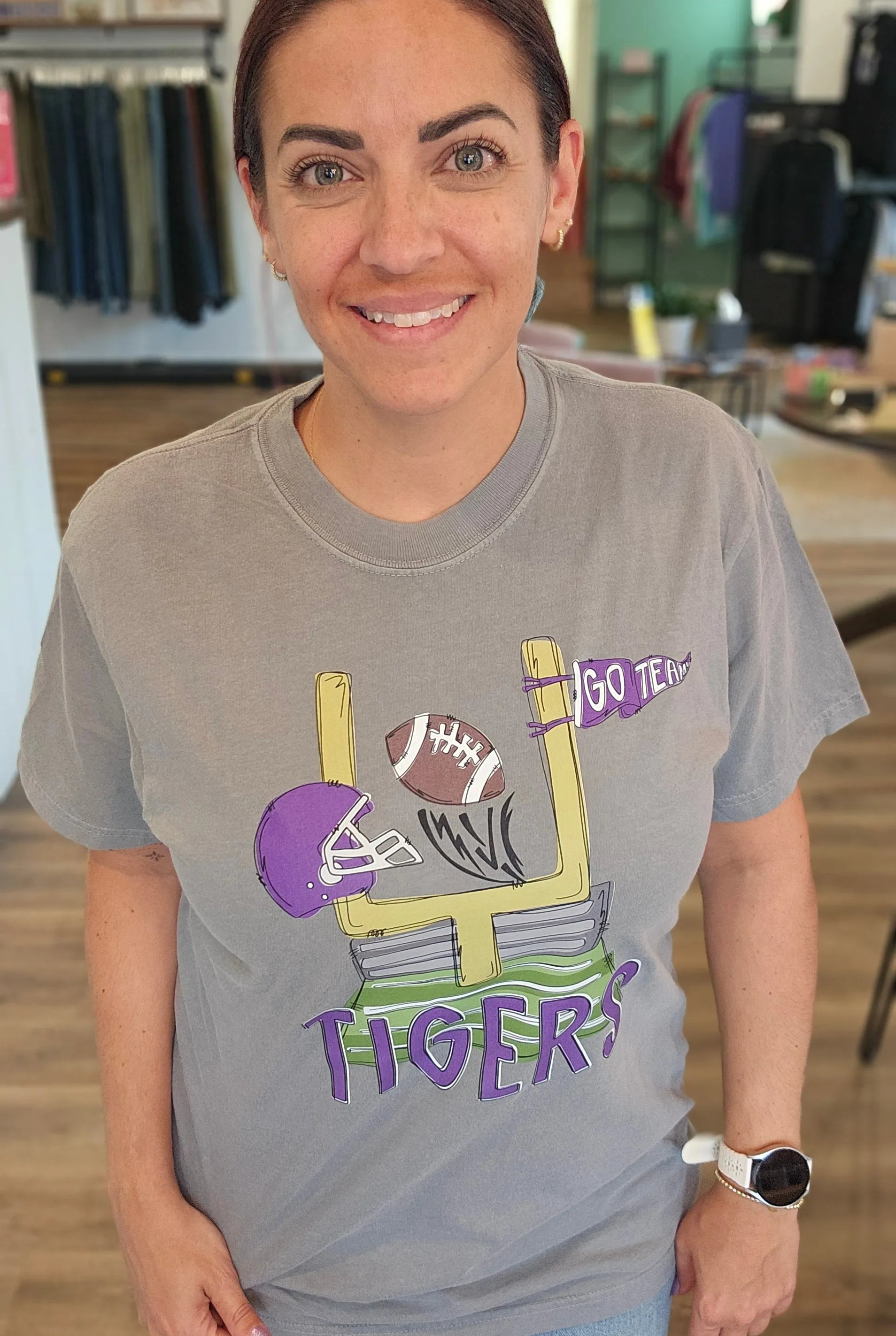 Shop Pickerington Mascot Field Goal Graphic Tee- at Ruby Joy Boutique, a Women's Clothing Store in Pickerington, Ohio