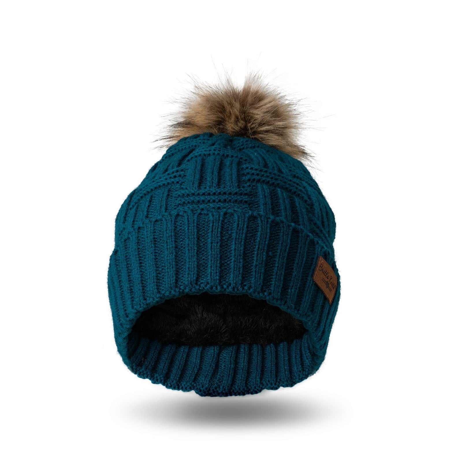 Shop Plush Lined Knit Pom Hat-Winter Hat at Ruby Joy Boutique, a Women's Clothing Store in Pickerington, Ohio