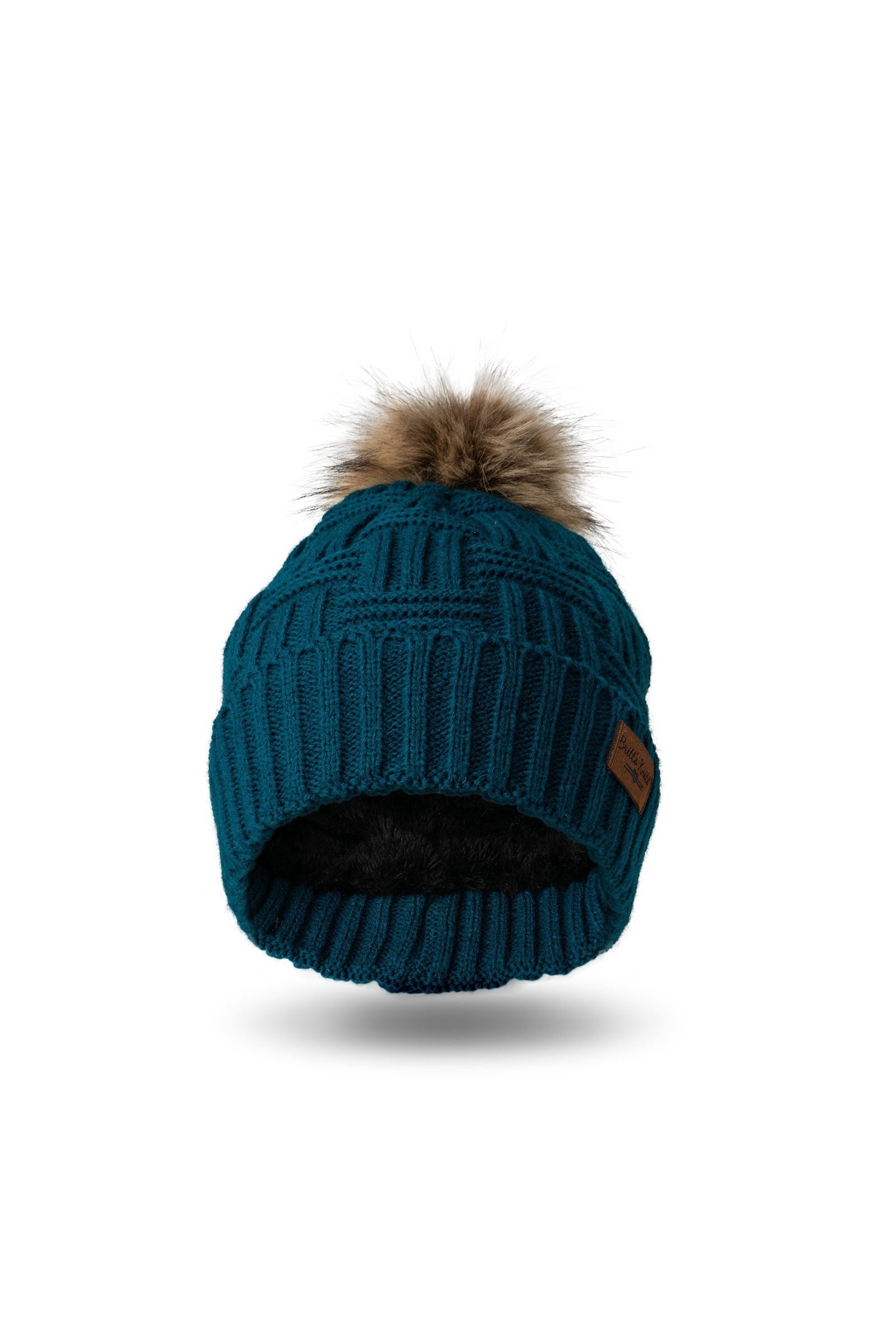 Shop Plush Lined Knit Pom Hat-Winter Hat at Ruby Joy Boutique, a Women's Clothing Store in Pickerington, Ohio