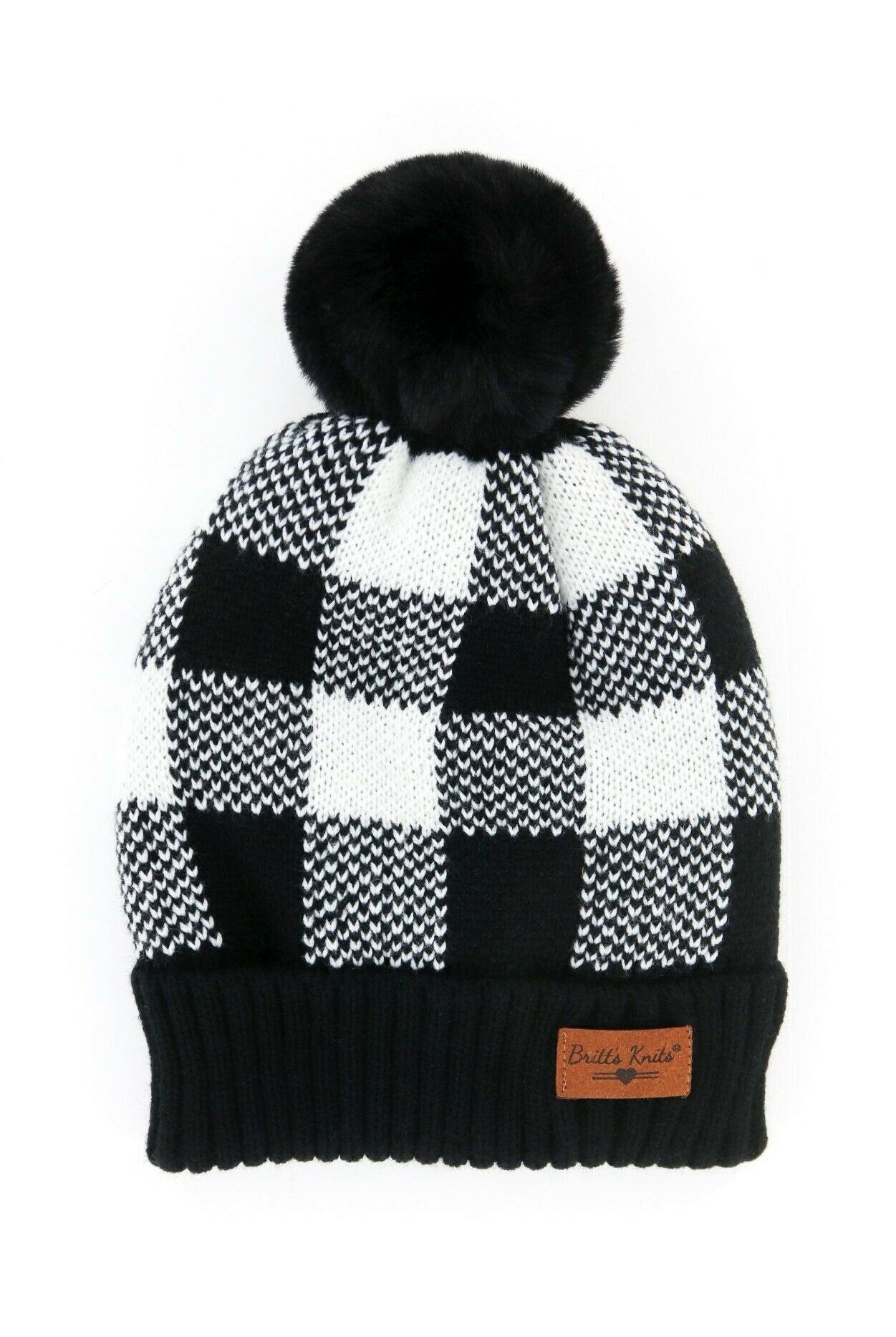 Shop Plush Lined Knit Pom Hat-Winter Hat at Ruby Joy Boutique, a Women's Clothing Store in Pickerington, Ohio