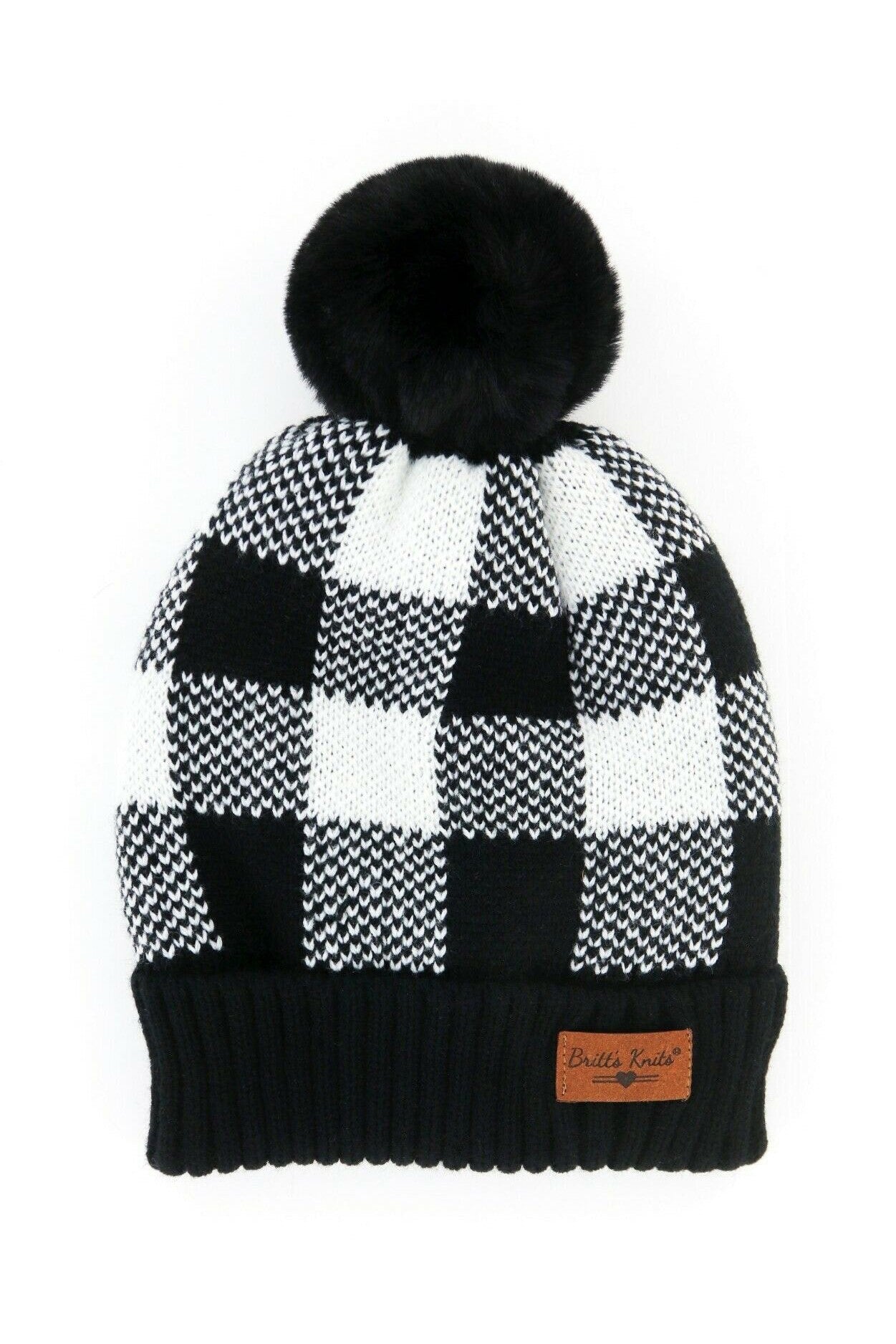 Shop Plush Lined Knit Pom Hat-Winter Hat at Ruby Joy Boutique, a Women's Clothing Store in Pickerington, Ohio
