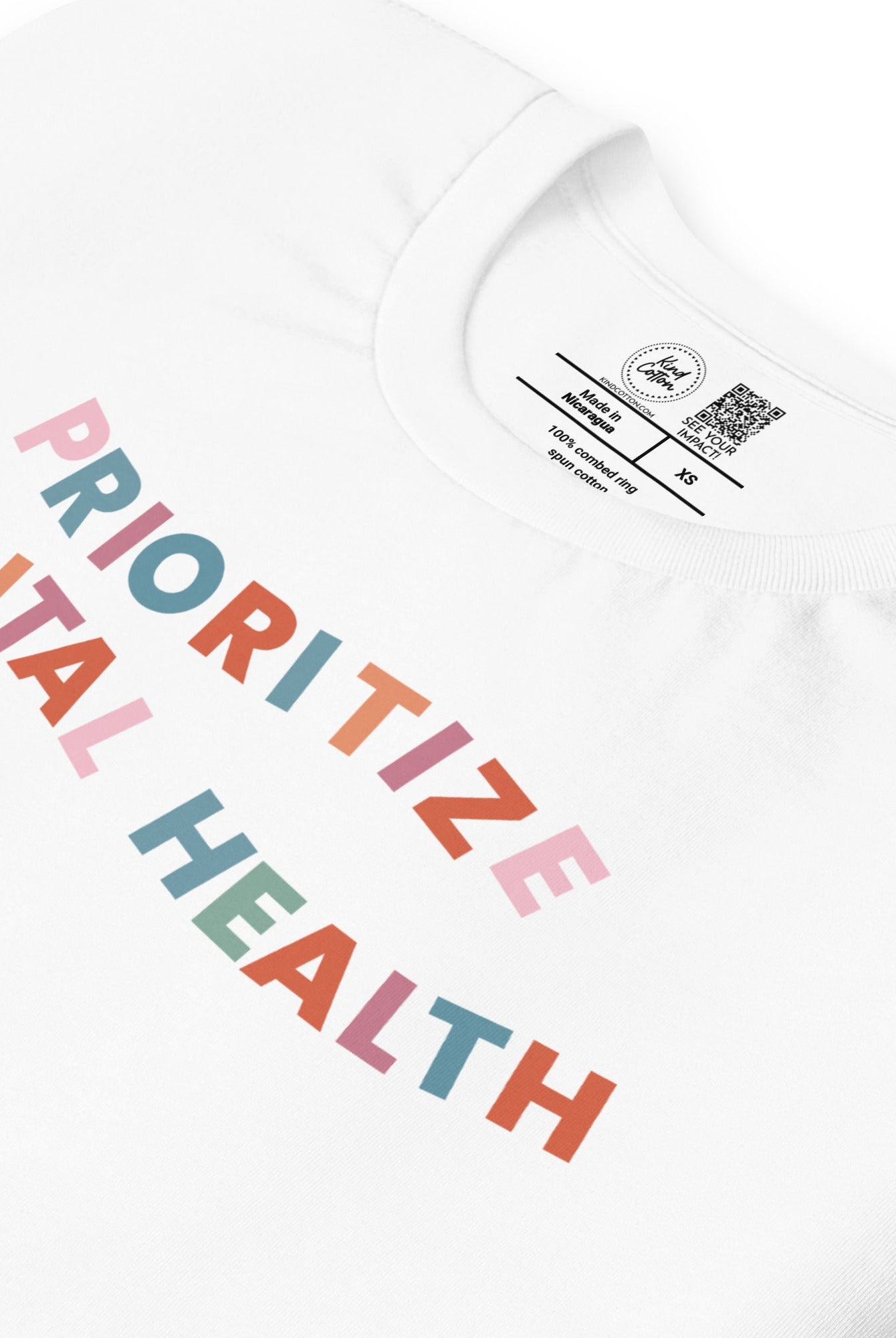 Shop Prioritize Mental Health Classic Tee | Kind Cotton- at Ruby Joy Boutique, a Women's Clothing Store in Pickerington, Ohio