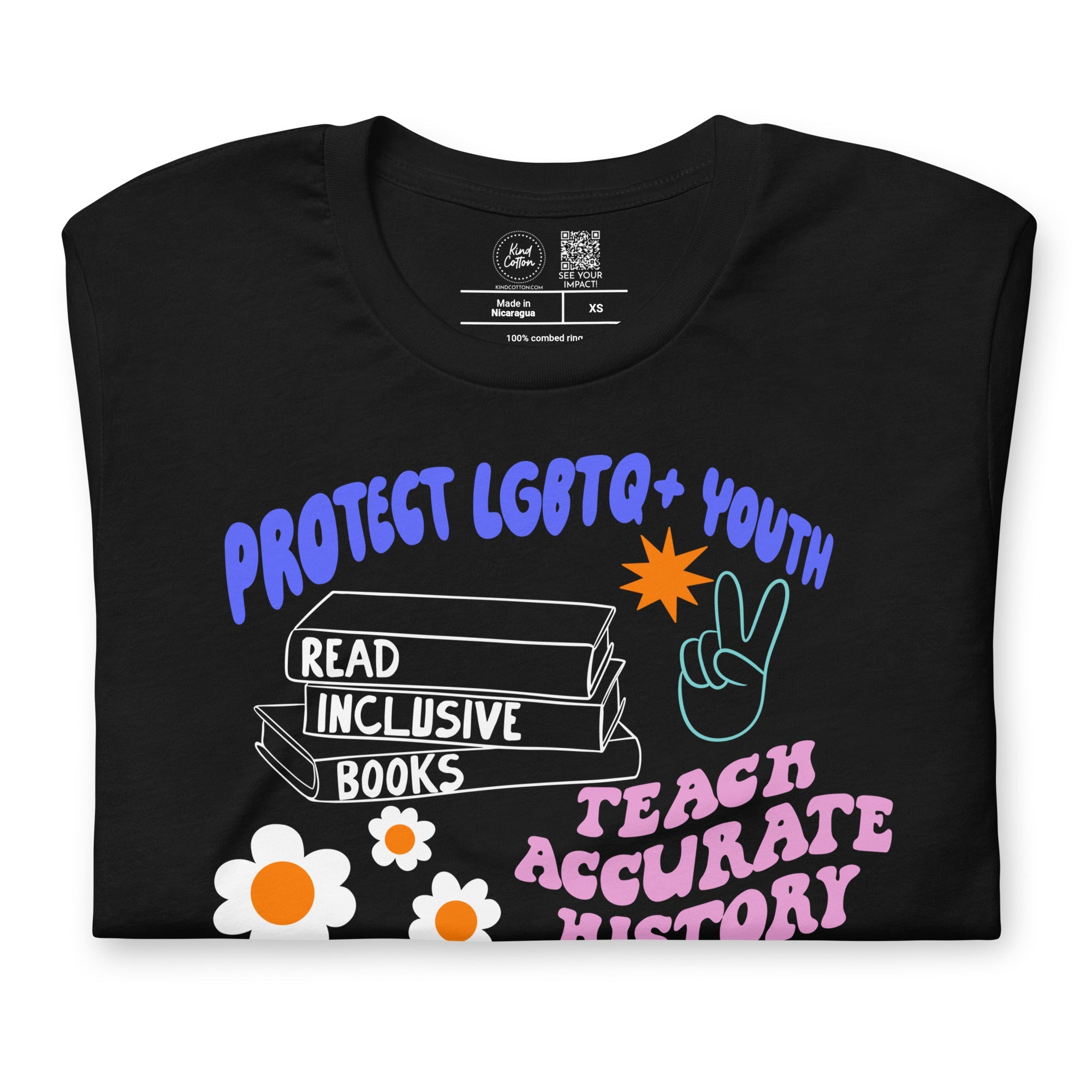 Shop Protect, Read, Teach, Spread Classic Tee | Kind Cotton- at Ruby Joy Boutique, a Women's Clothing Store in Pickerington, Ohio