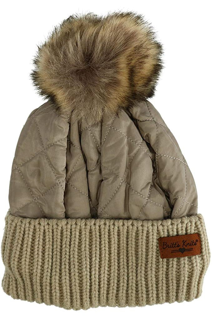 Shop Quilted Puff Hat-Winter Hat at Ruby Joy Boutique, a Women's Clothing Store in Pickerington, Ohio