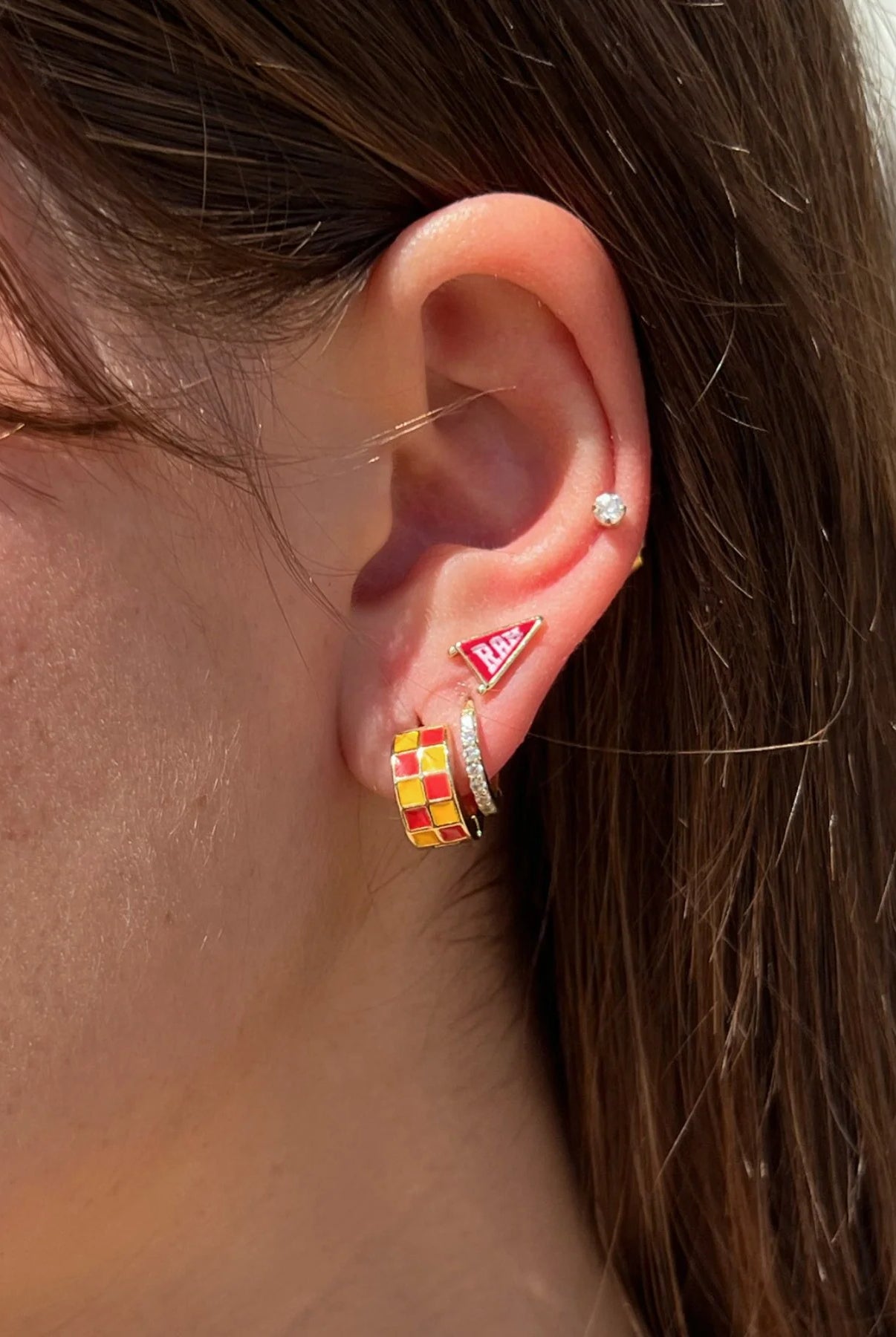 Shop RAH Pennant Studs- at Ruby Joy Boutique, a Women's Clothing Store in Pickerington, Ohio