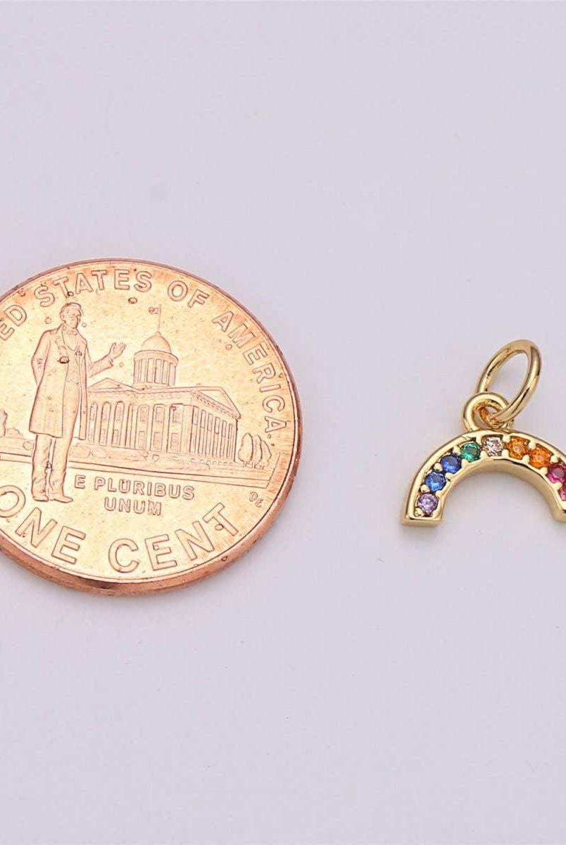 Shop Rainbow Charm 18k Gold Filled- at Ruby Joy Boutique, a Women's Clothing Store in Pickerington, Ohio
