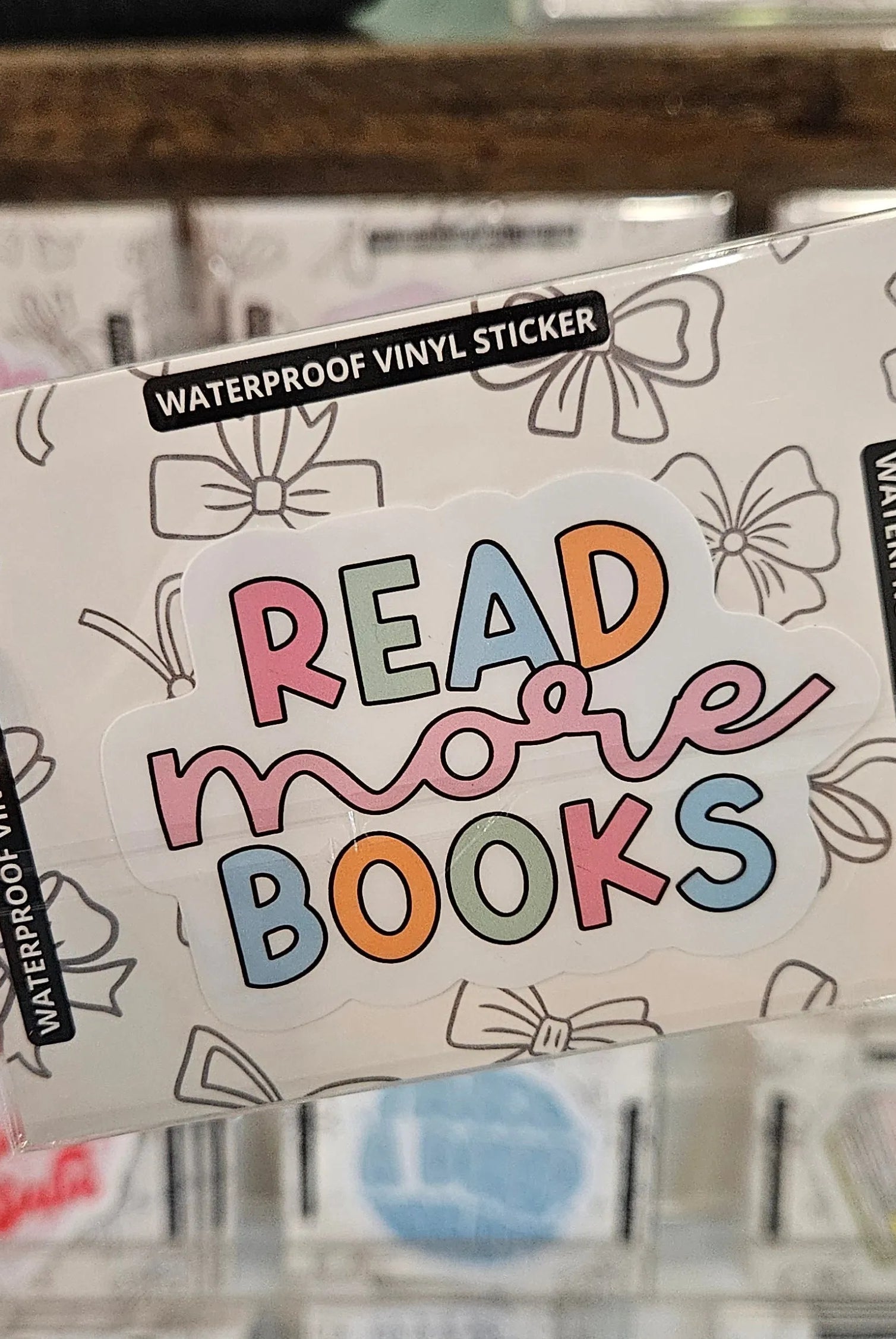 Shop Read More Books | Waterproof Vinyl Sticker-Clear at Ruby Joy Boutique, a Women's Clothing Store in Pickerington, Ohio