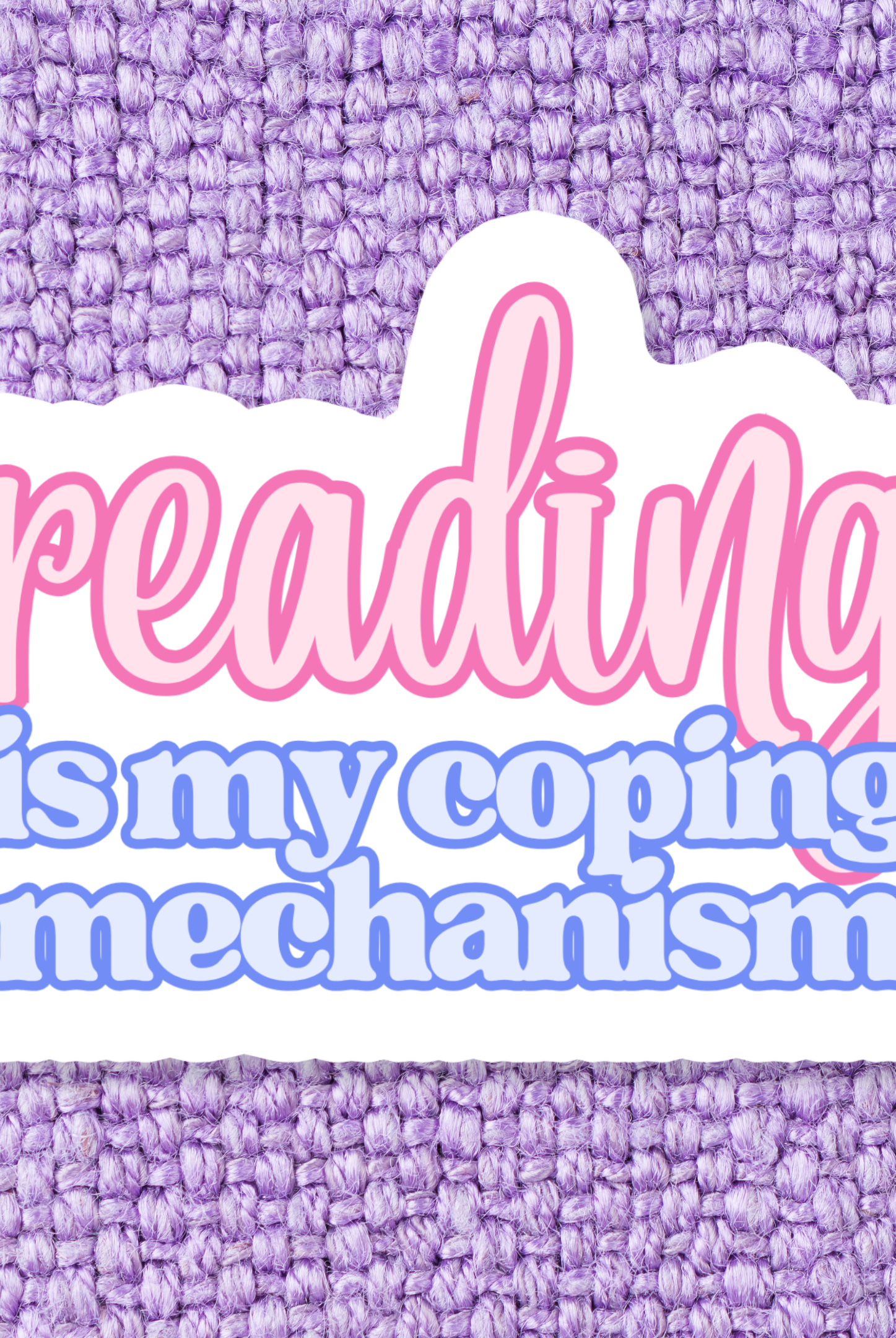 Shop Reading is My Coping Mechanism | Waterproof Vinyl Sticker- at Ruby Joy Boutique, a Women's Clothing Store in Pickerington, Ohio